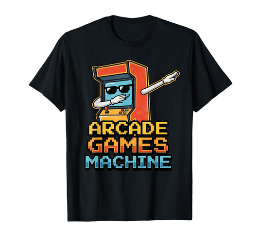 Arcade Games Machine Dabbing 70S 80S T-Shirt - Aesthetic Graphic Unisex - T-Shirt, Sweatshirt, Hoodie