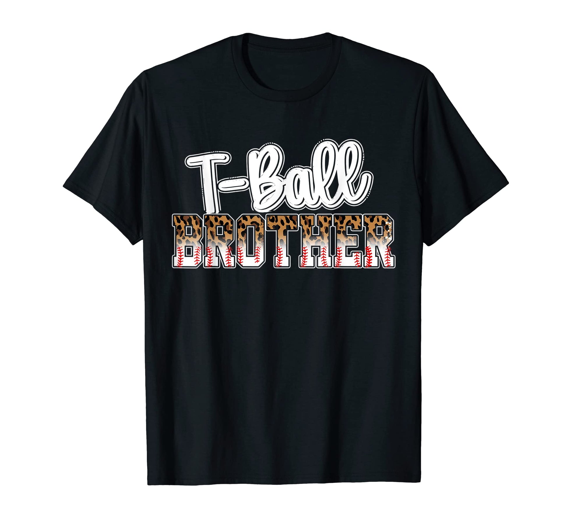 T Ball Brother Leopard Ball Black T-Shirt - Fun Novelty Design for Adults - T-Shirt, Sweatshirt, Hoodie