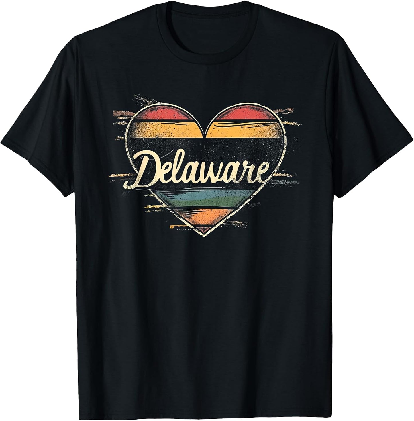 Delaware Heart Vintage Love -5 - Adult & Kids T-Shirts, Sweatshirts & Hoodies apparel design preview 1