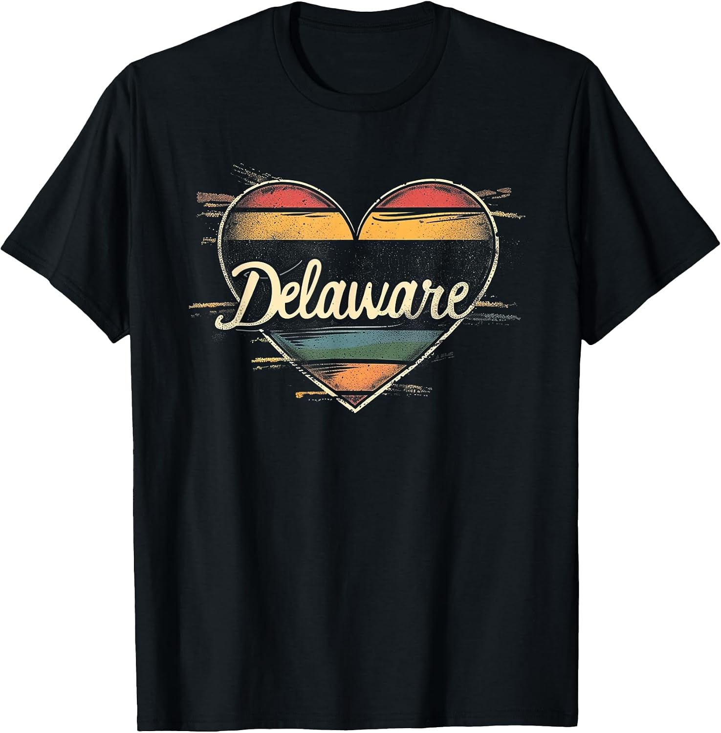 Delaware Heart Vintage Love -5 - Adult & Kids T-Shirts, Sweatshirts & Hoodies apparel design preview 1