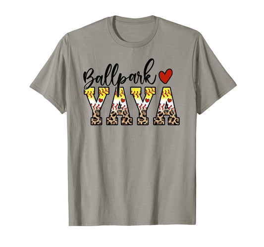 Ballpark Yaya Baseball Softball Mom T-Shirt - Unique Graphic Unisex - T-Shirt, Sweatshirt, Hoodie
