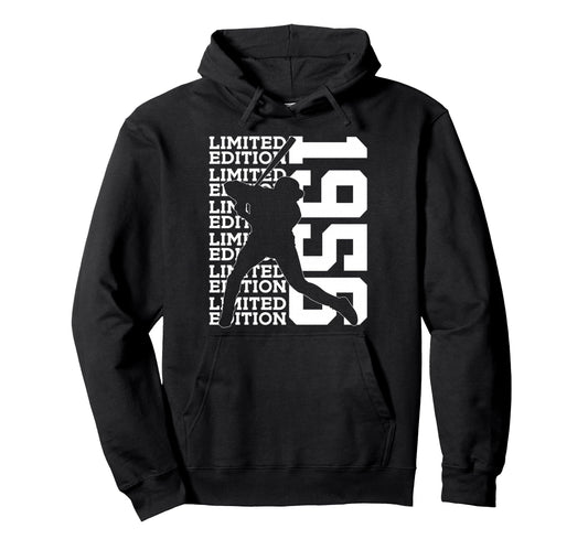 1956 Baseball 70Th Birthday Hoodie - Casual Everyday Wear Unisex - T-Shirt, Sweatshirt, Hoodie