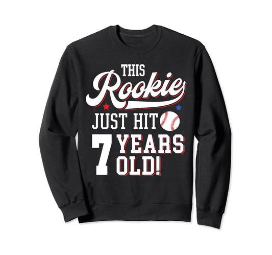 Baseball Birthday Party This Rookie Sweatshirt - Unique Graphic Men Women - T-Shirt, Sweatshirt, Hoodie