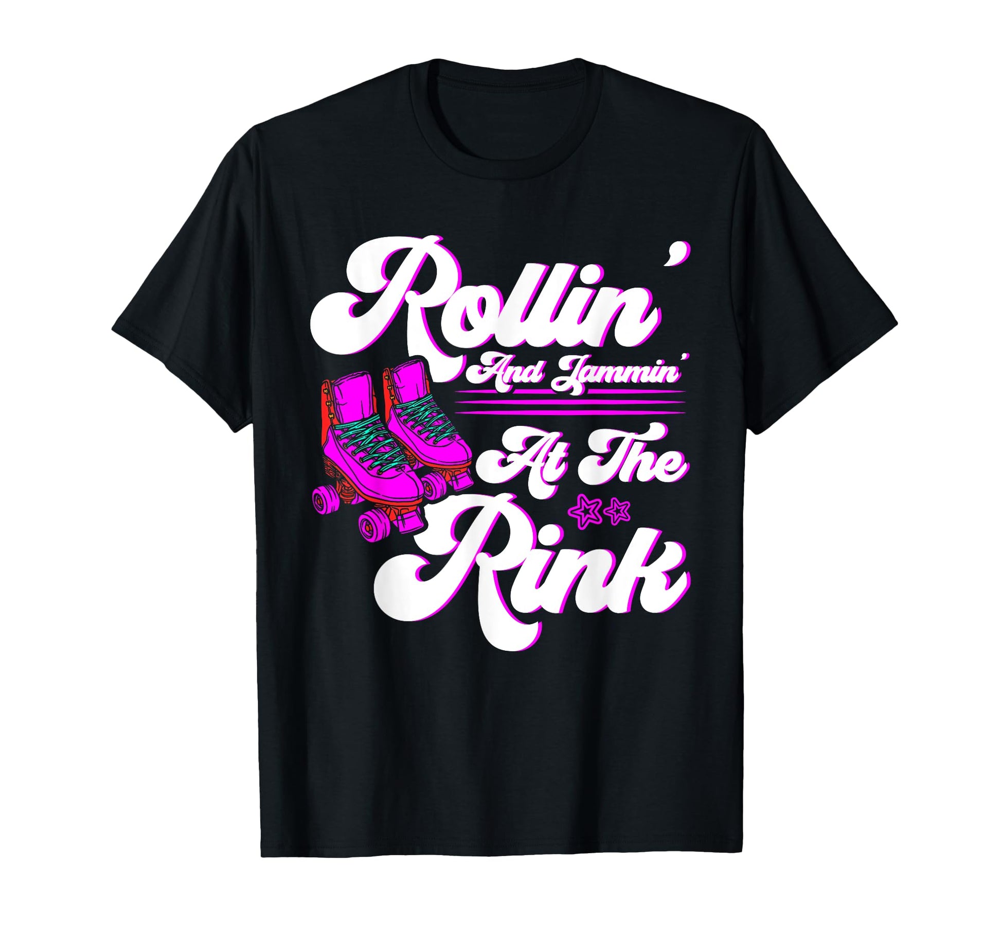 Roller Skates Rollin And Jammin Rink T-Shirt - Trendy Graphic Men Women - T-Shirt, Sweatshirt, Hoodie