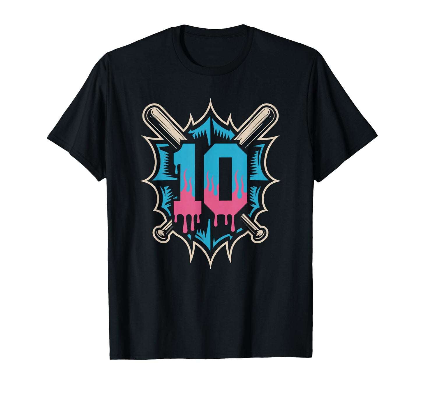 Baseball Birthday Party Home Run T-Shirt - Custom Art Print for Adults - T-Shirt, Sweatshirt, Hoodie