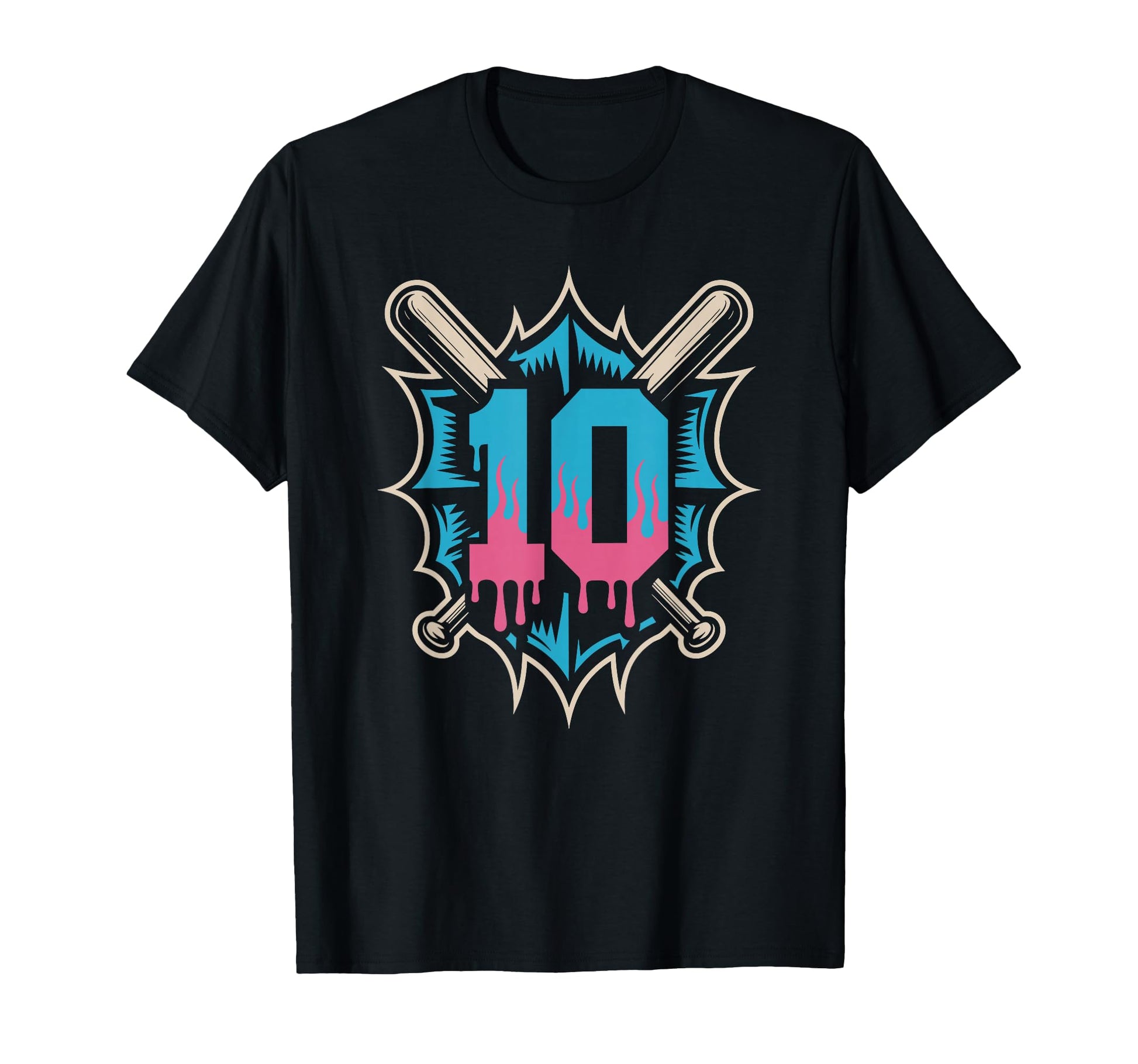 Baseball Birthday Party Home Run T-Shirt - Custom Art Print for Adults - T-Shirt, Sweatshirt, Hoodie