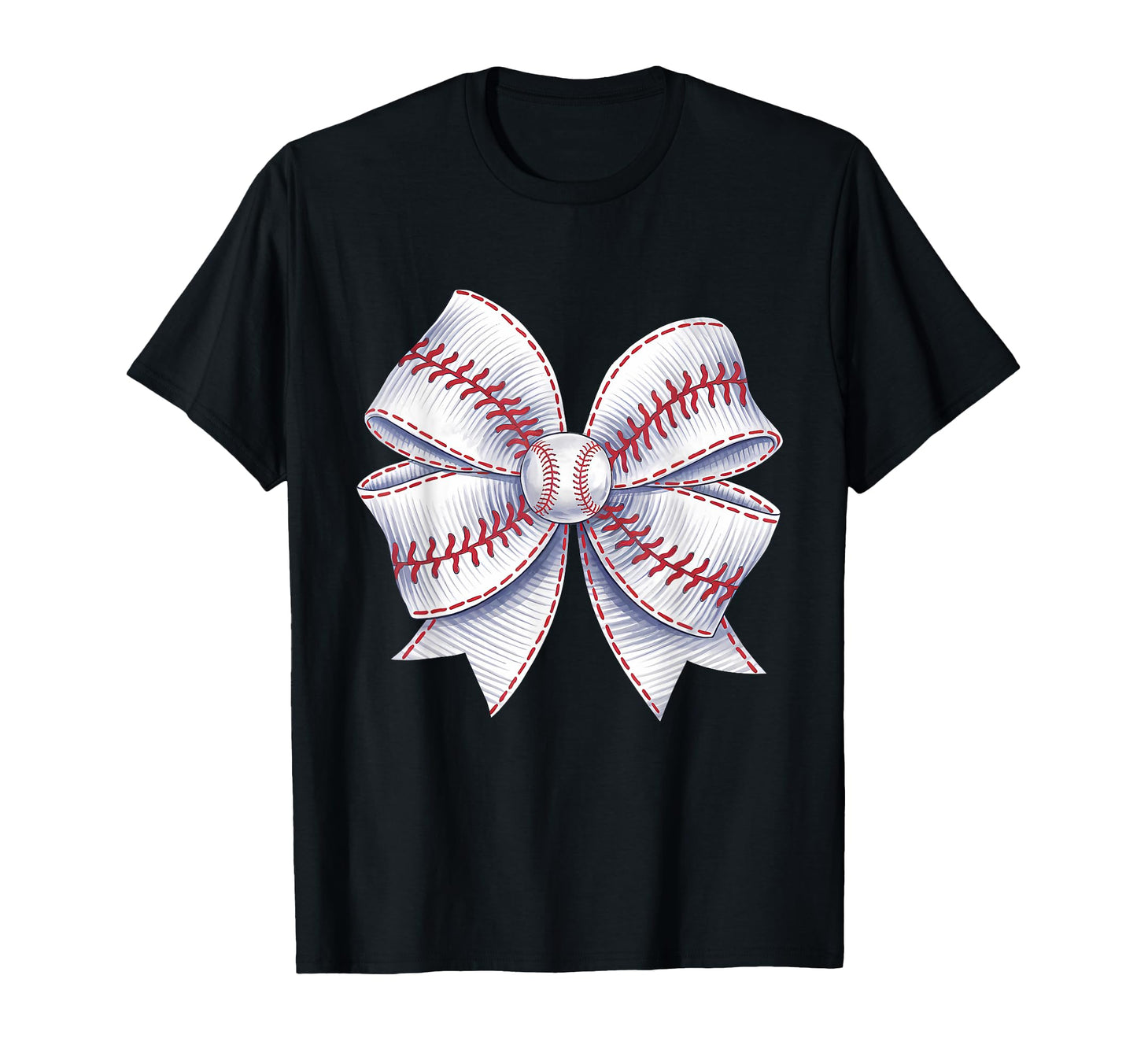 Baseball Coquette Bow Baseball Mom T-Shirt - Novelty Apparel for Adults - T-Shirt, Sweatshirt, Hoodie