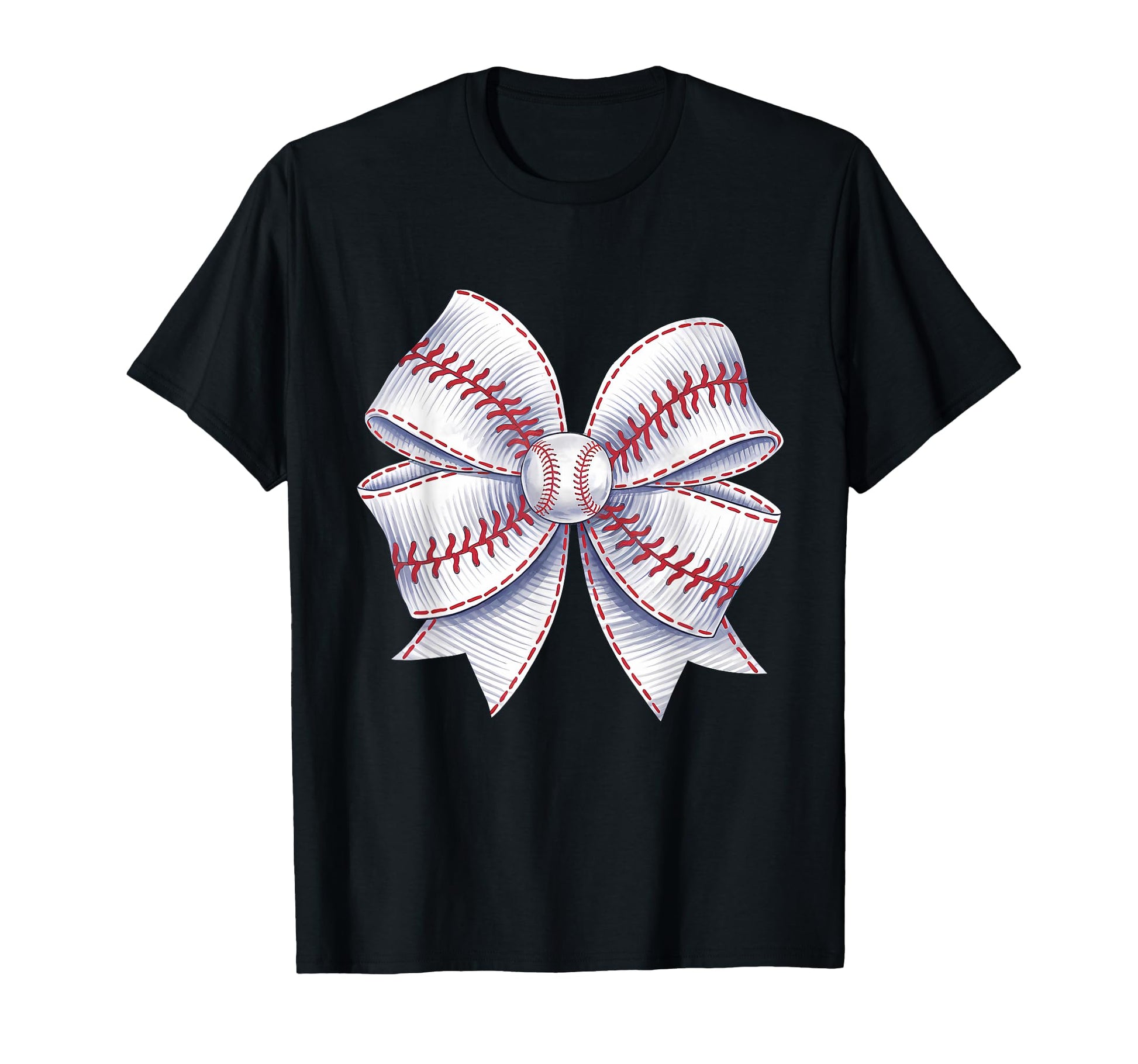 Baseball Coquette Bow Baseball Mom T-Shirt - Novelty Apparel for Adults - T-Shirt, Sweatshirt, Hoodie
