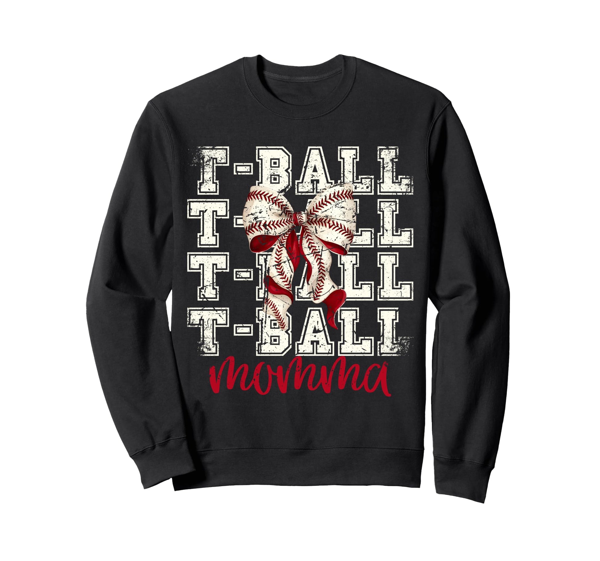Tball Momma Teeball T Ball Coquette Sweatshirt - Custom Art Print Unisex - T-Shirt, Sweatshirt, Hoodie