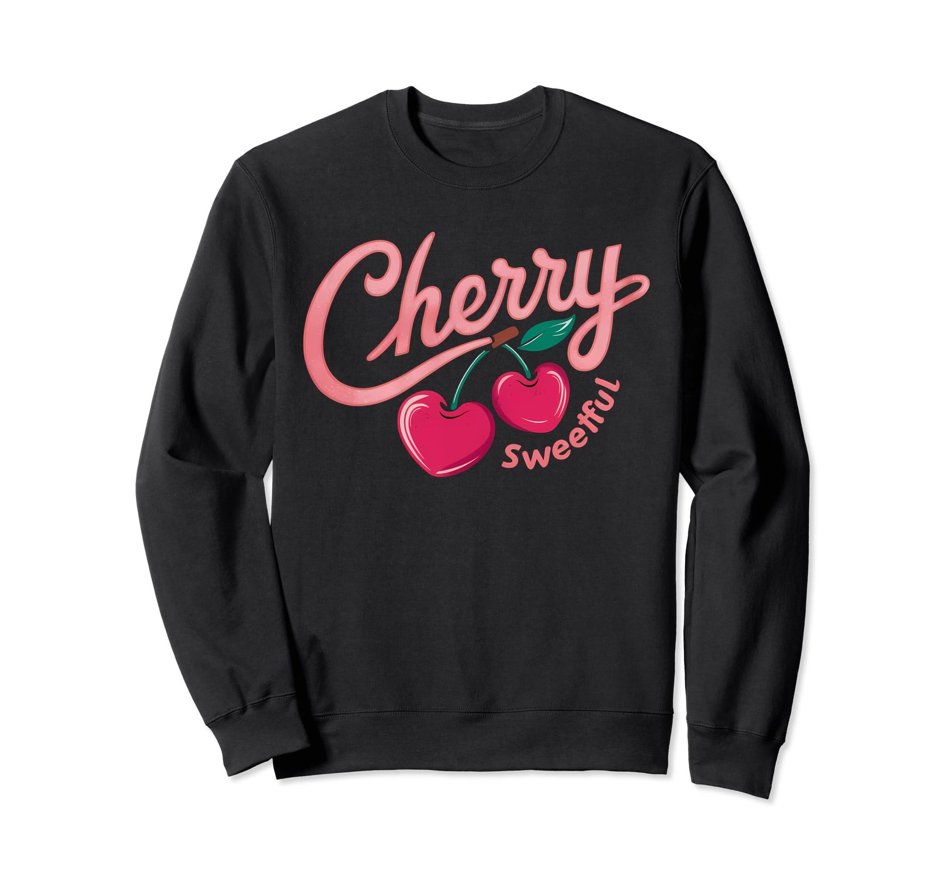 Cherry Sweetful Red Aesthetic Sweatshirt - Aesthetic Graphic for Adults - T-Shirt, Sweatshirt, Hoodie