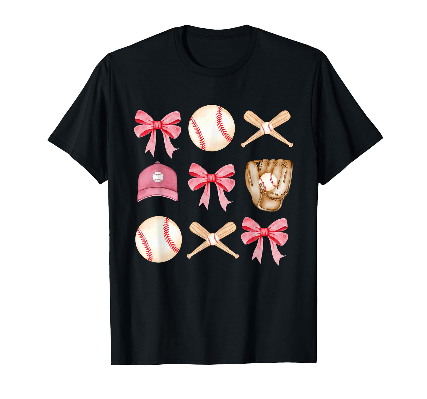 Baseball Mom Coquette Mothers T-Shirt - Casual Everyday Wear for Adults - T-Shirt, Sweatshirt, Hoodie