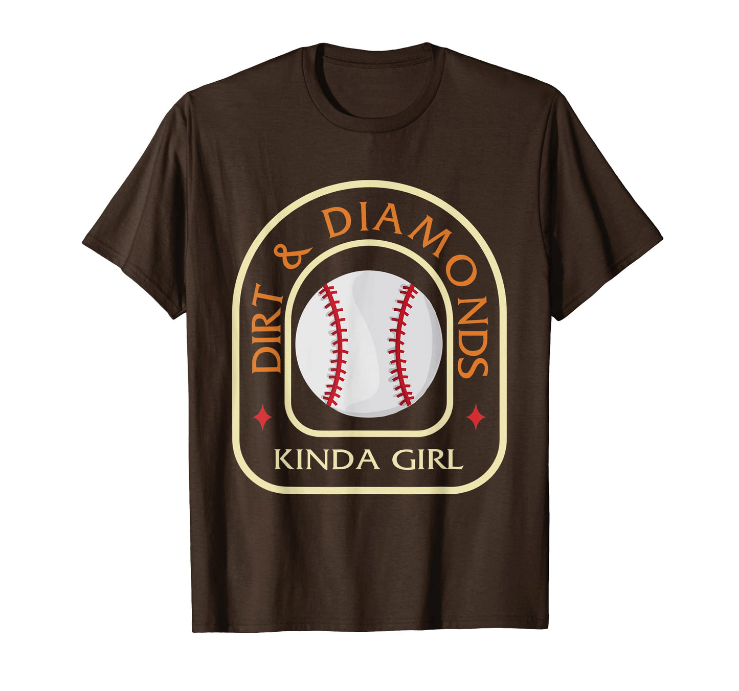 Softball Dirt And Diamonds Kinda T-Shirt - Minimalist Print for Adults - T-Shirt, Sweatshirt, Hoodie