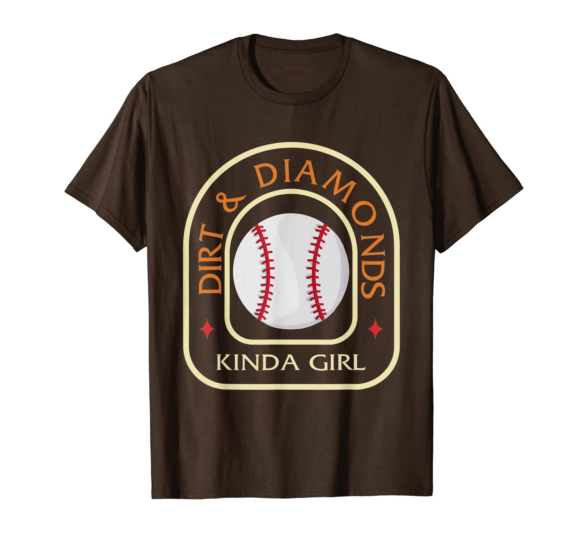 Softball Dirt And Diamonds Kinda T-Shirt - Minimalist Print for Adults - T-Shirt, Sweatshirt, Hoodie