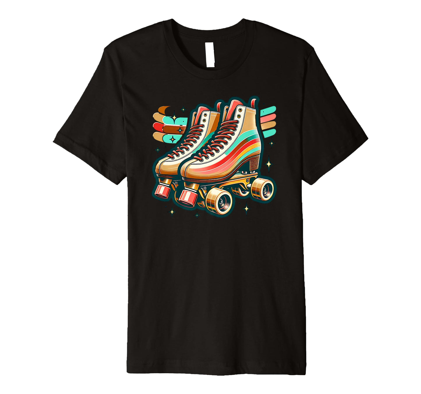 Roller Skates 70S Quad Skating T-Shirt - Aesthetic Graphic for Adults - T-Shirt, Sweatshirt, Hoodie