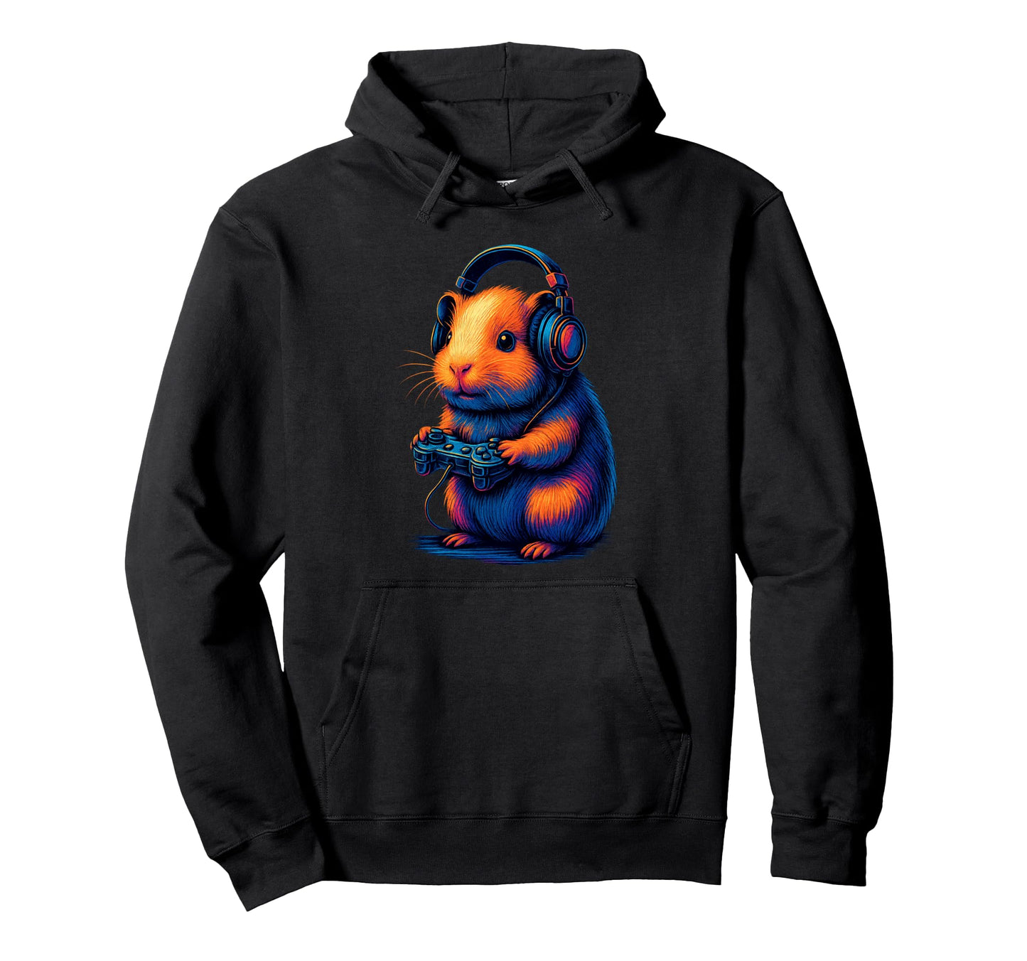 Guinea Pig Gamer Gaming Pet Lover Hoodie - Custom Art Print Men Women - T-Shirt, Sweatshirt, Hoodie
