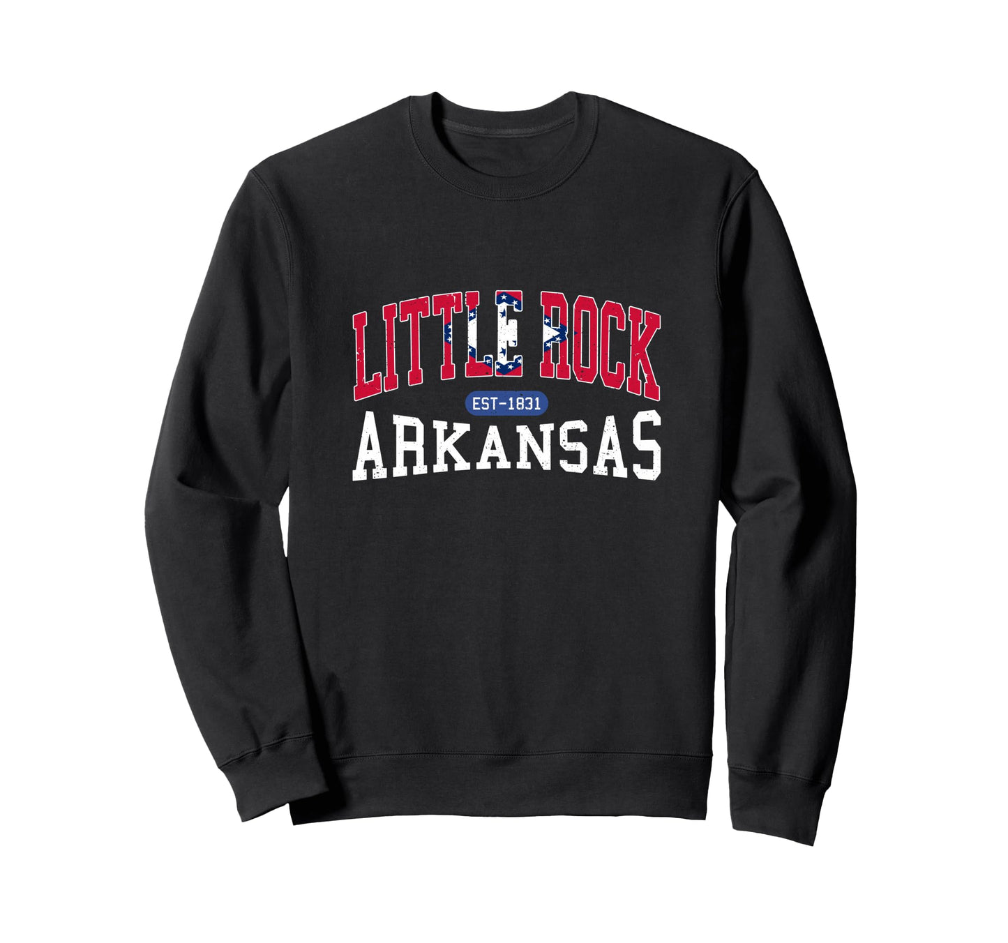 Little Rock Athletic Typography Sweatshirt - Unique Graphic for Adults - T-Shirt, Sweatshirt, Hoodie