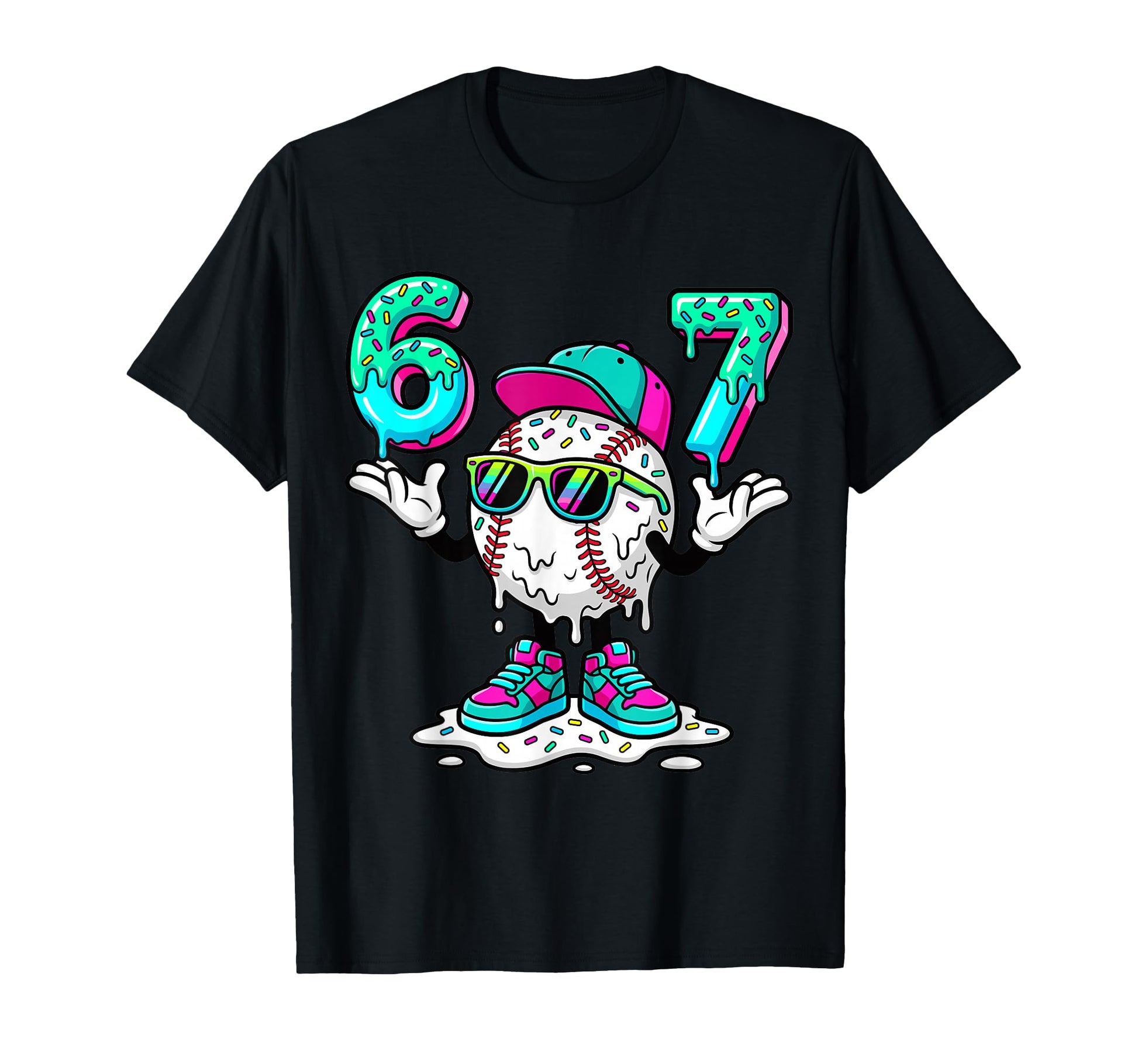 67 Meme Six Seven 6 7 Meme Funny T-Shirt - Minimalist Print for Adults - T-Shirt, Sweatshirt, Hoodie