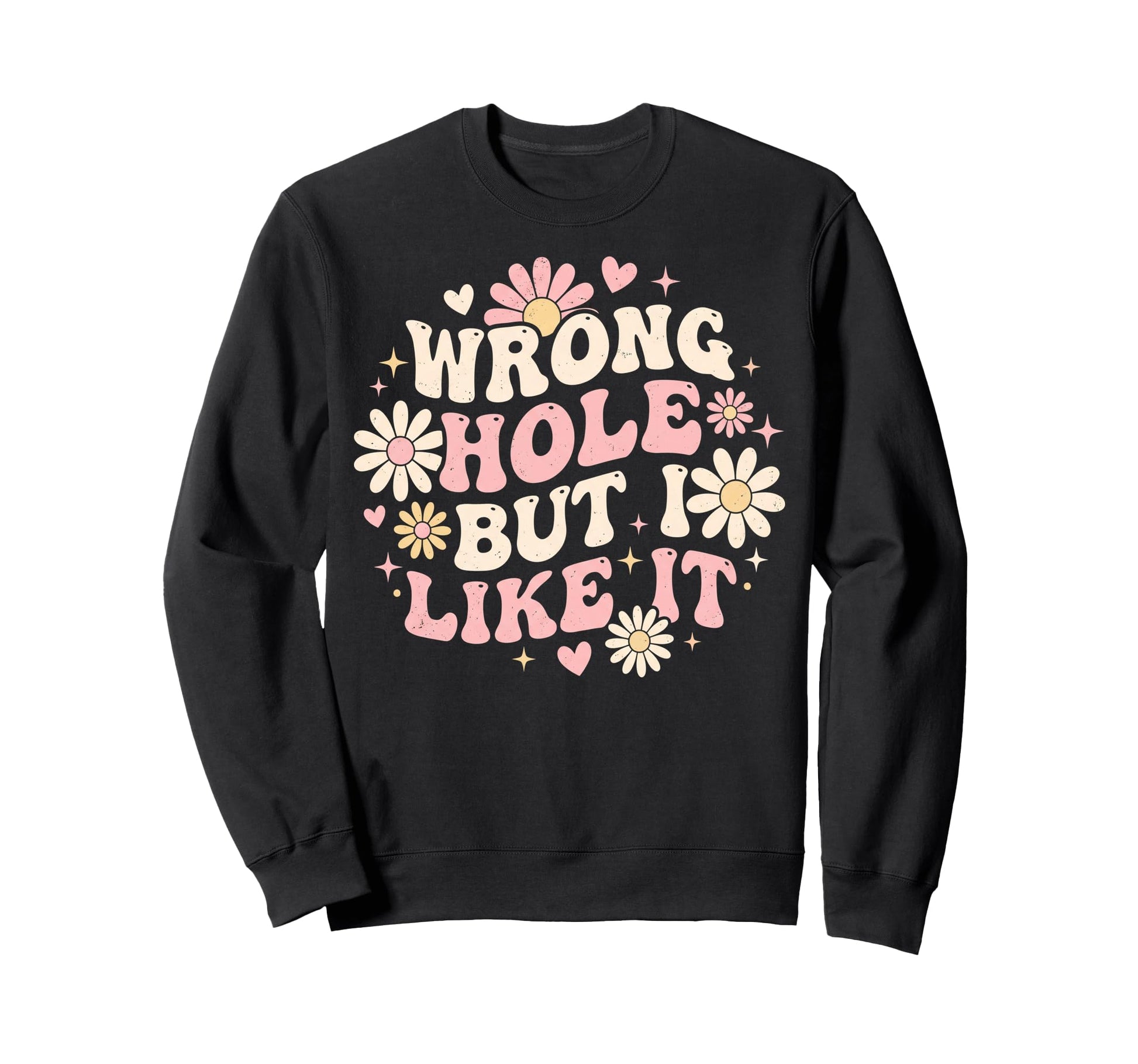 Funny Wrong Hole But I Like It Sweatshirt - Aesthetic Graphic for Adults - T-Shirt, Sweatshirt, Hoodie