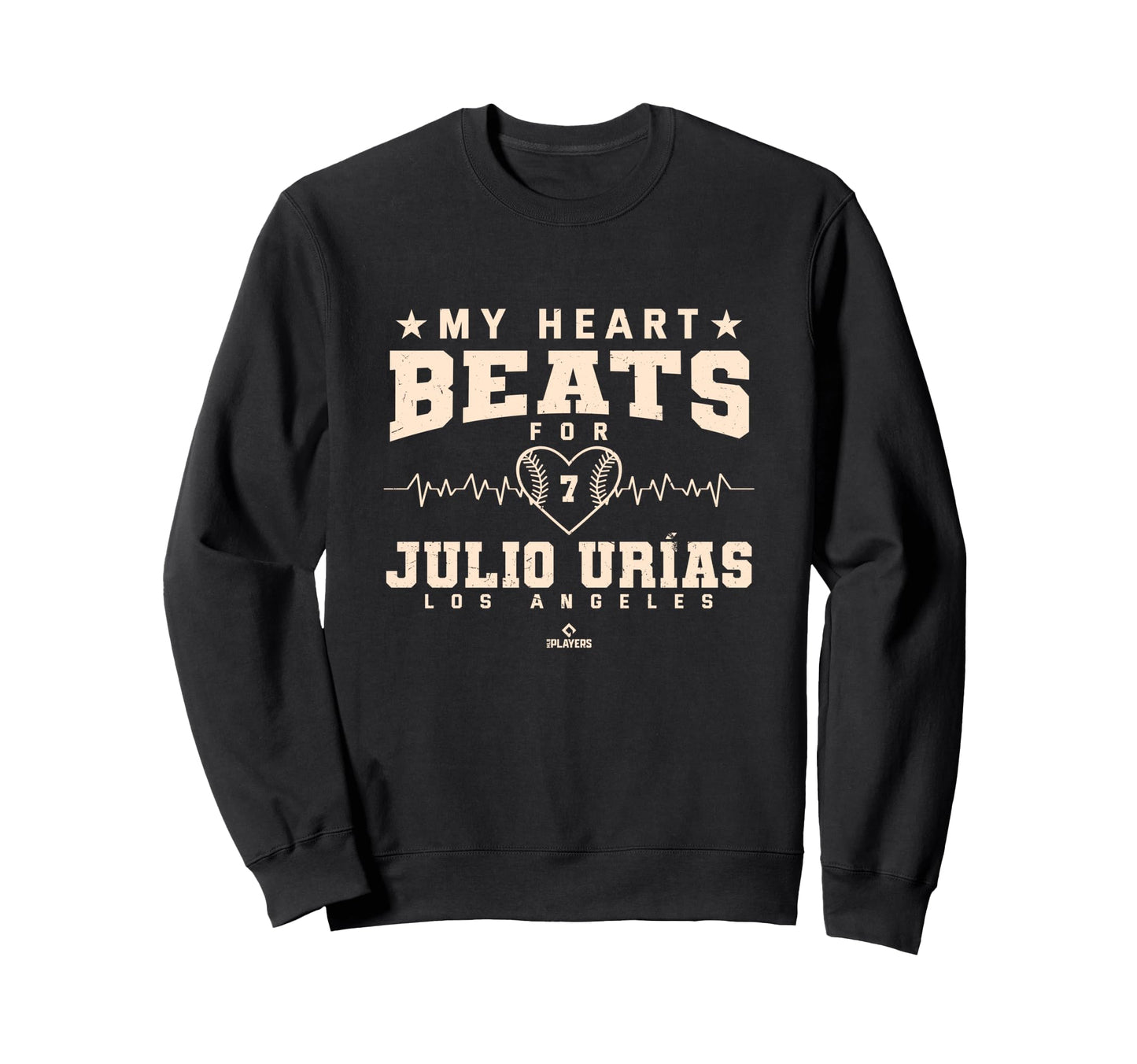 My Heart Beats Julio Urias Sweatshirt - Trendy Graphic for Adults - T-Shirt, Sweatshirt, Hoodie