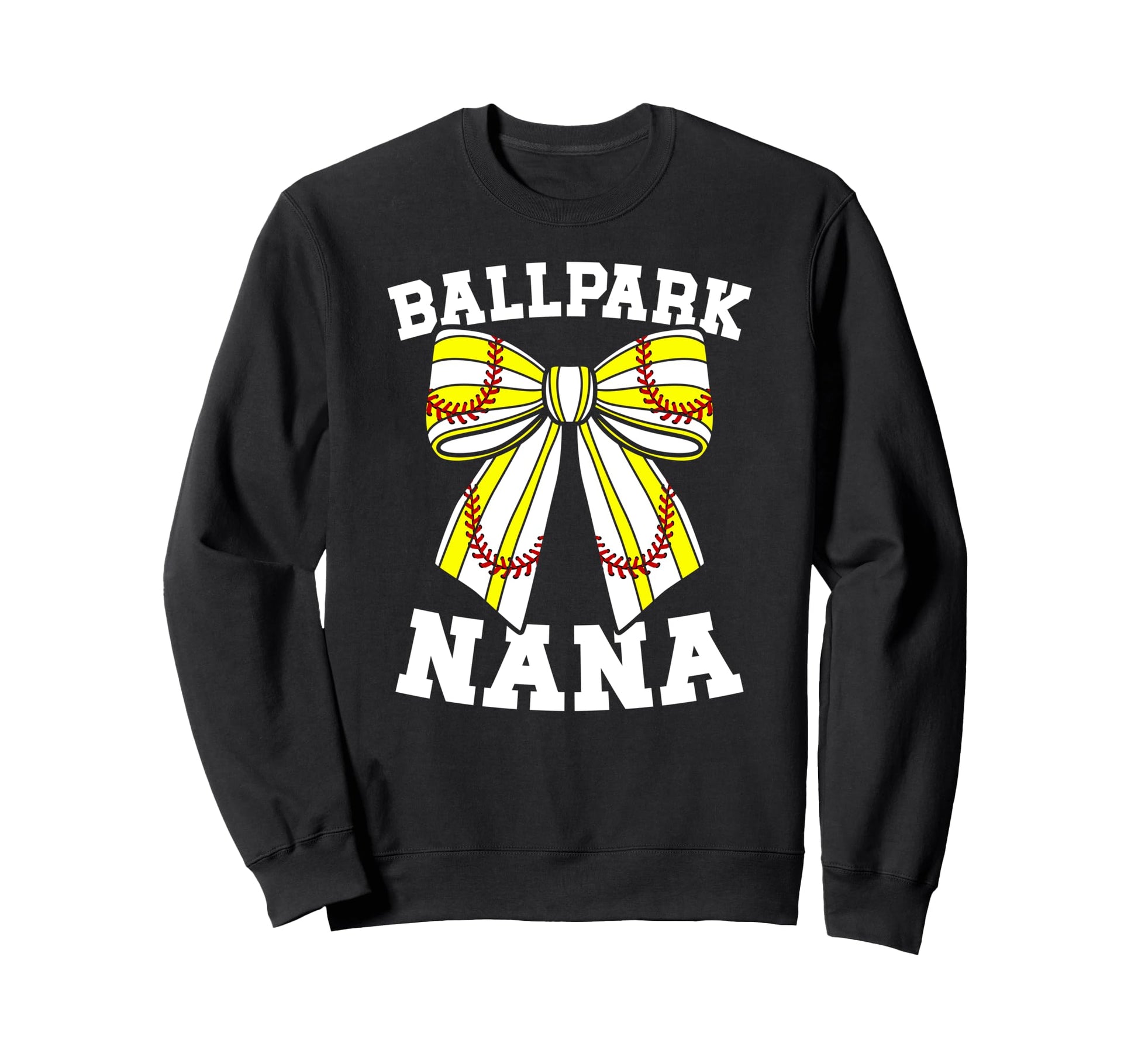 Ballpark Nana Grandma Softball Sweatshirt - Custom Art Print Men Women - T-Shirt, Sweatshirt, Hoodie