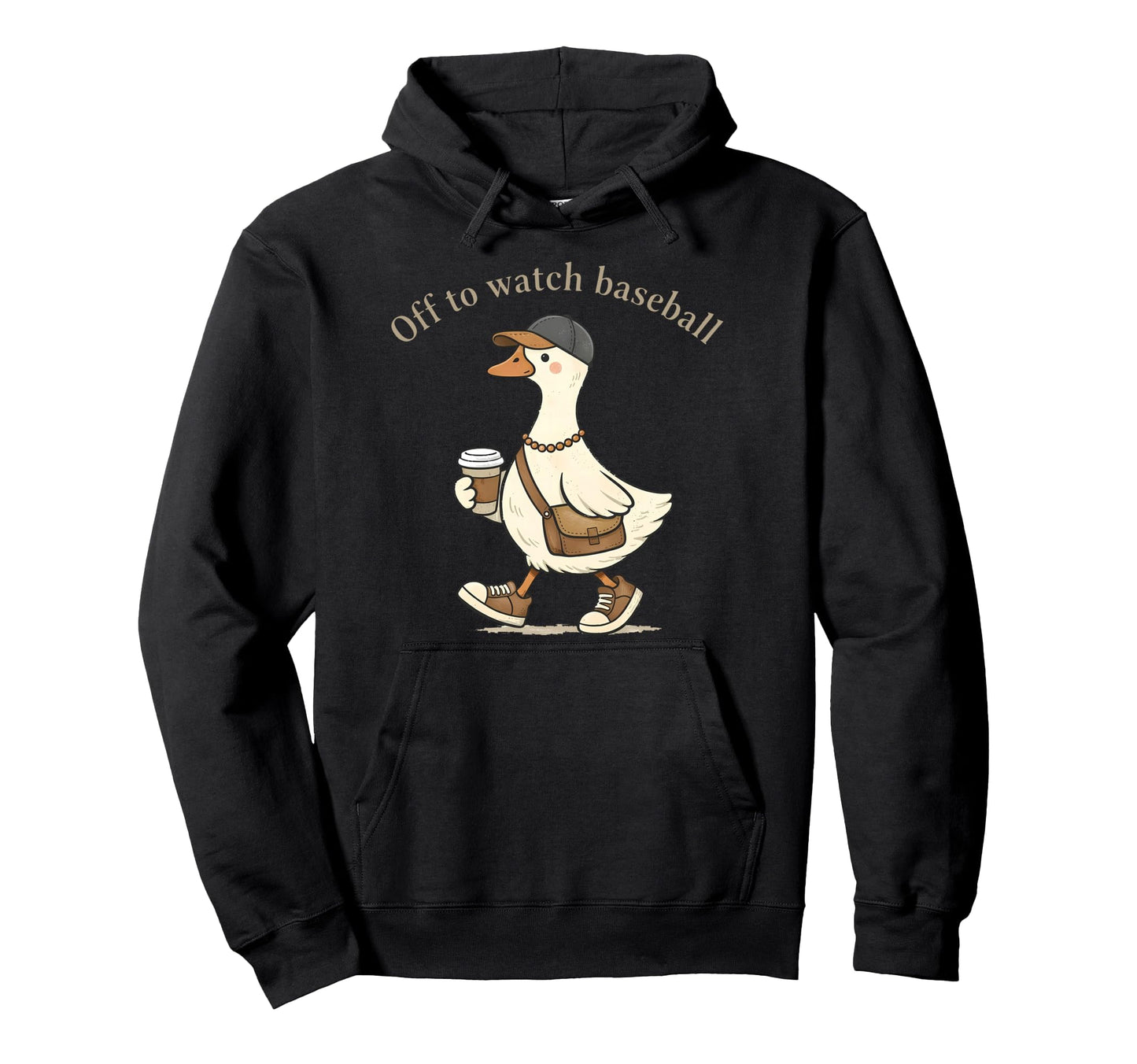 Fun Off To Watch Baseball Goose Game Day Hoodie - Trendy Graphic Men Women - T-Shirt, Sweatshirt, Hoodie