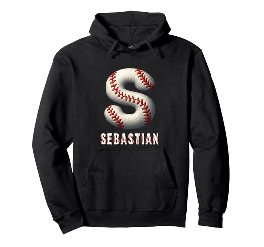 Baseball Home Run Noar Initial Letter Hoodie - Minimalist Print Men Women - T-Shirt, Sweatshirt, Hoodie