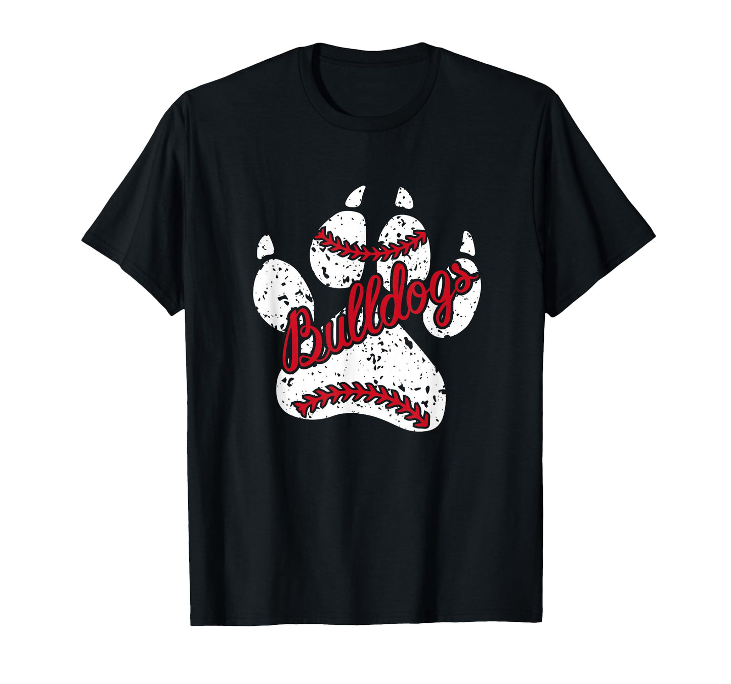Go Bulldogs Paw School Mascot Spirit T-Shirt - Minimalist Print Men Women - T-Shirt, Sweatshirt, Hoodie