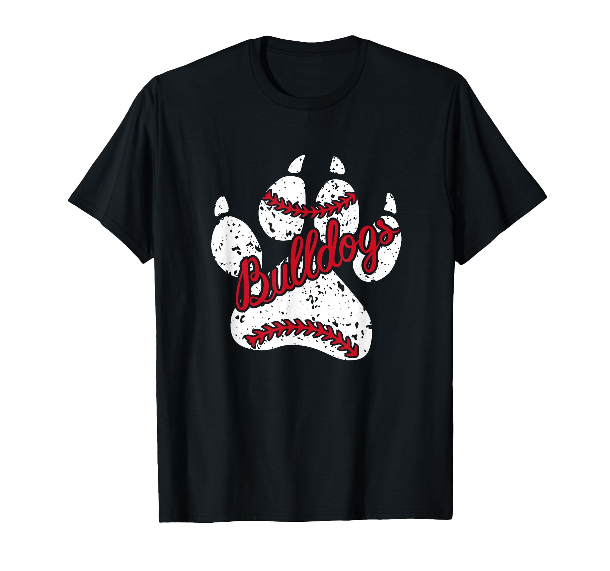 Go Bulldogs Paw School Mascot Spirit T-Shirt - Minimalist Print Men Women - T-Shirt, Sweatshirt, Hoodie