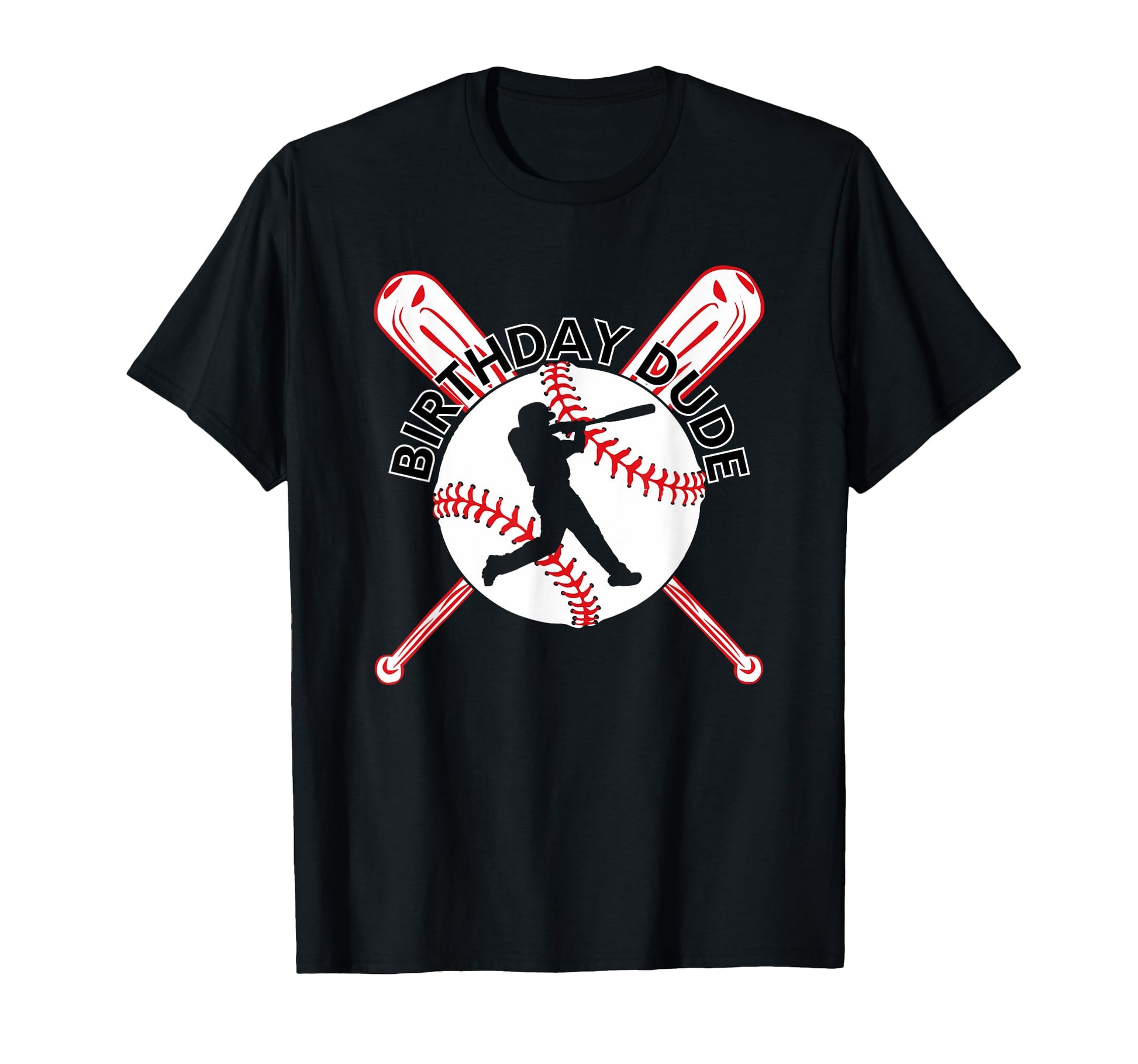Birthday Dude Baseball Party Outfit T-Shirt - Novelty Apparel Men Women - T-Shirt, Sweatshirt, Hoodie