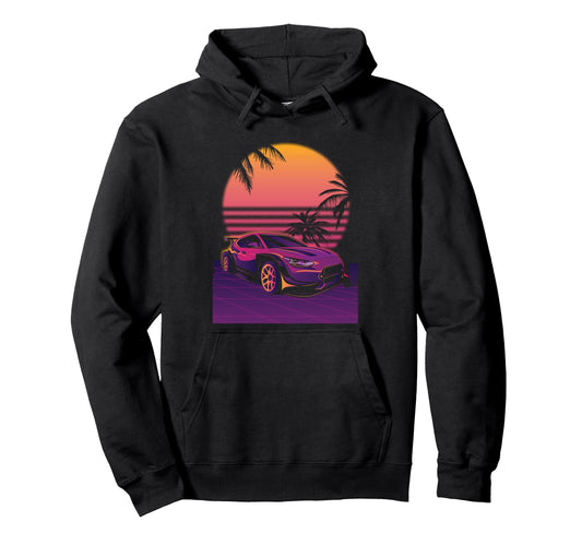 Aesthetic Synthwave Retrowave Vaporwave Hoodie - Trendy Graphic for Adults - T-Shirt, Sweatshirt, Hoodie