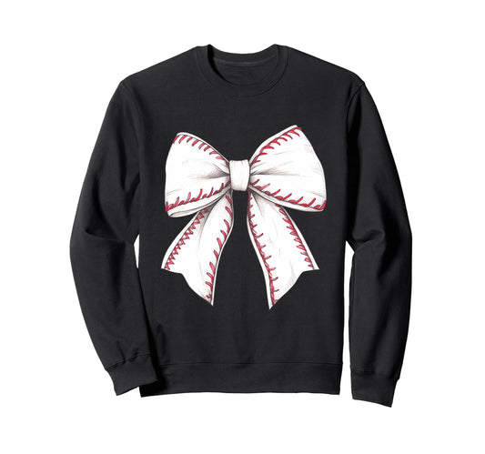 Baseball Coquette Bow Baseball Game Sweatshirt - Streetwear Style Men Women - T-Shirt, Sweatshirt, Hoodie