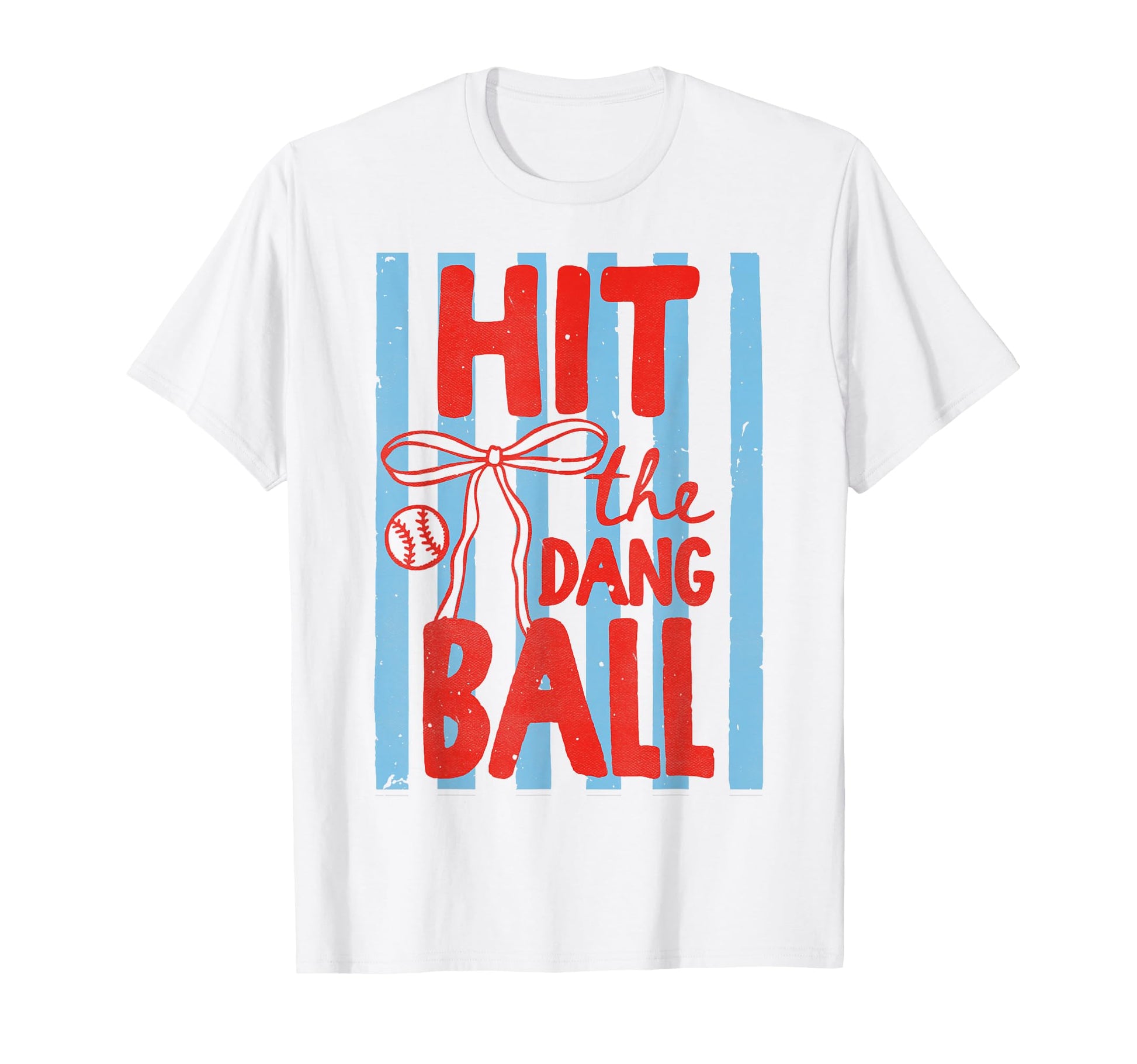 Hit Dang Ball Coquette Bow T-Shirt - Fun Novelty Design for Adults - T-Shirt, Sweatshirt, Hoodie
