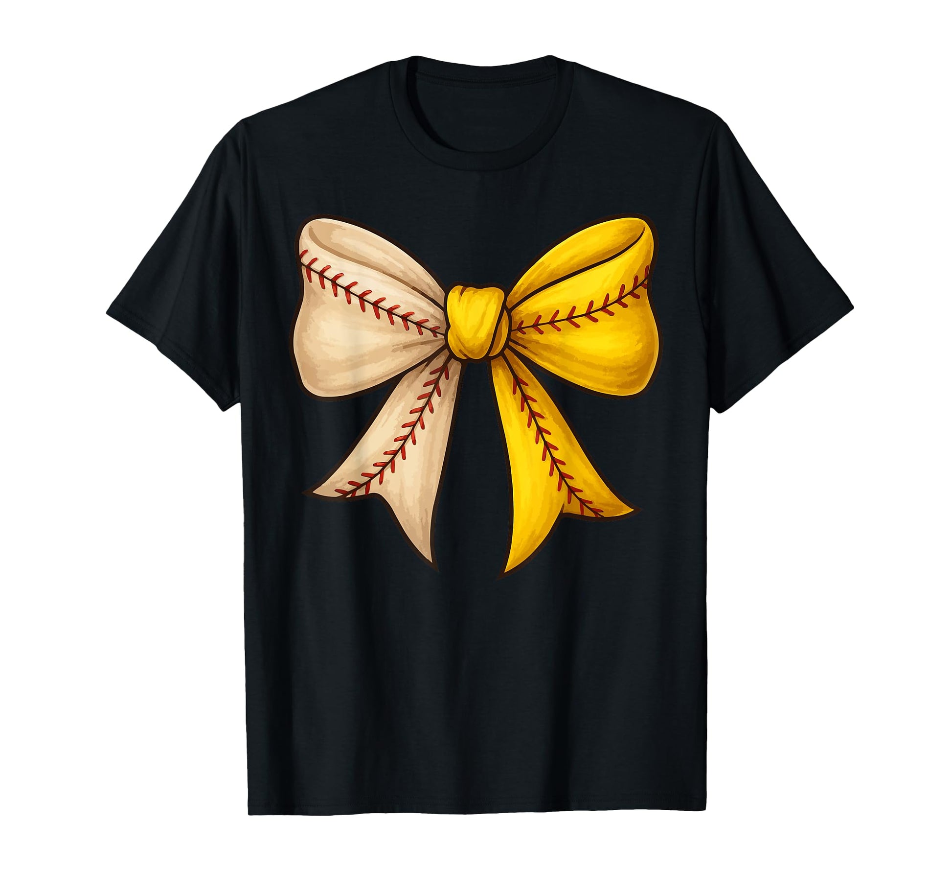 Baseball Softball Coquette Bow T-Shirt - Casual Everyday Wear for Adults - T-Shirt, Sweatshirt, Hoodie