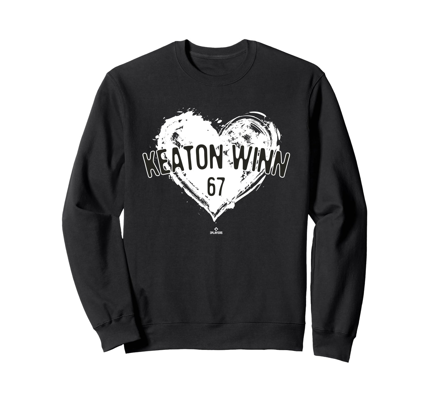 Distressed Heart Keaton Winn San Sweatshirt - Aesthetic Graphic for Adults - T-Shirt, Sweatshirt, Hoodie
