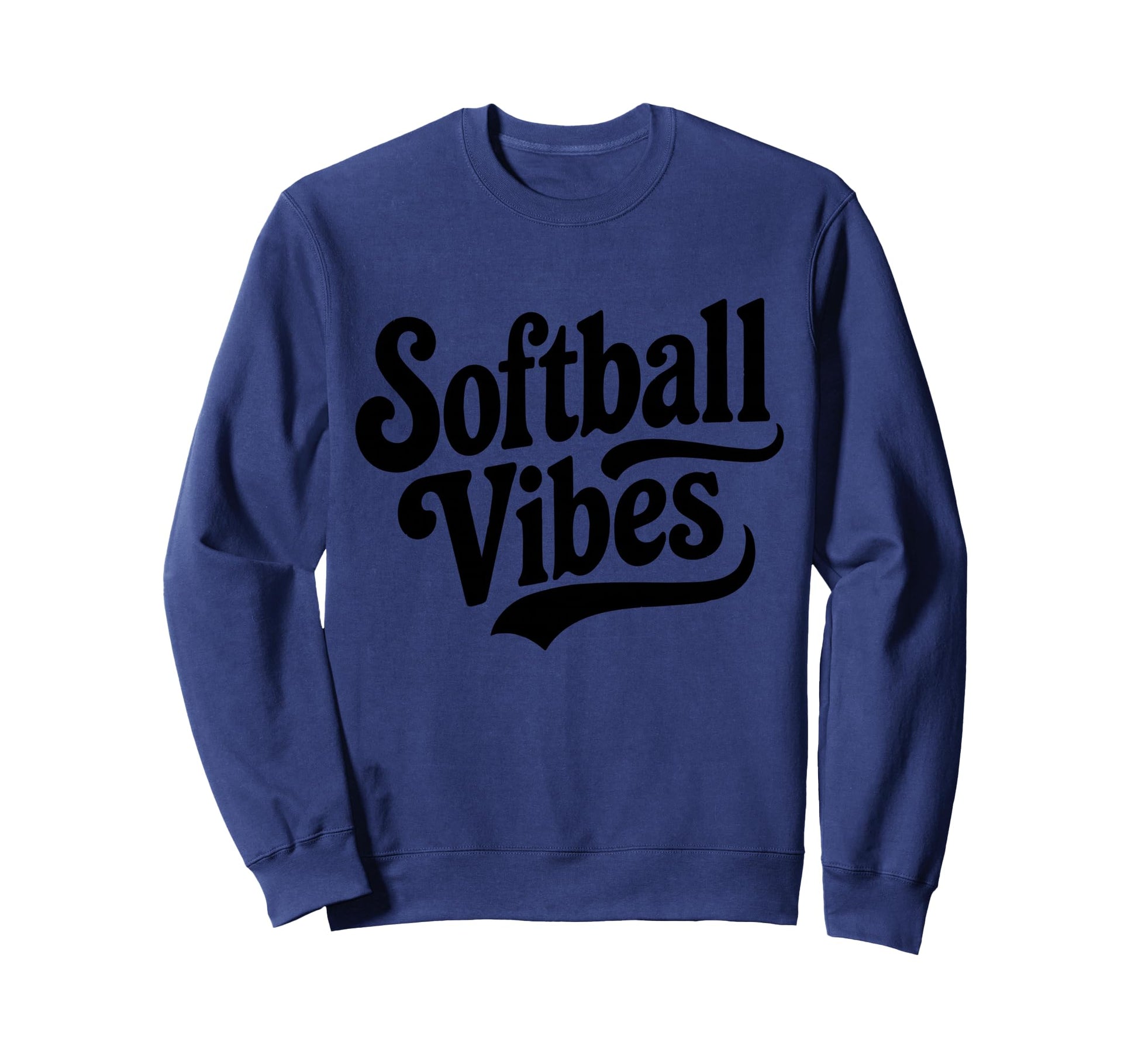 Funny Softball Vibes Is My Favorite Sweatshirt - Aesthetic Graphic Unisex - T-Shirt, Sweatshirt, Hoodie