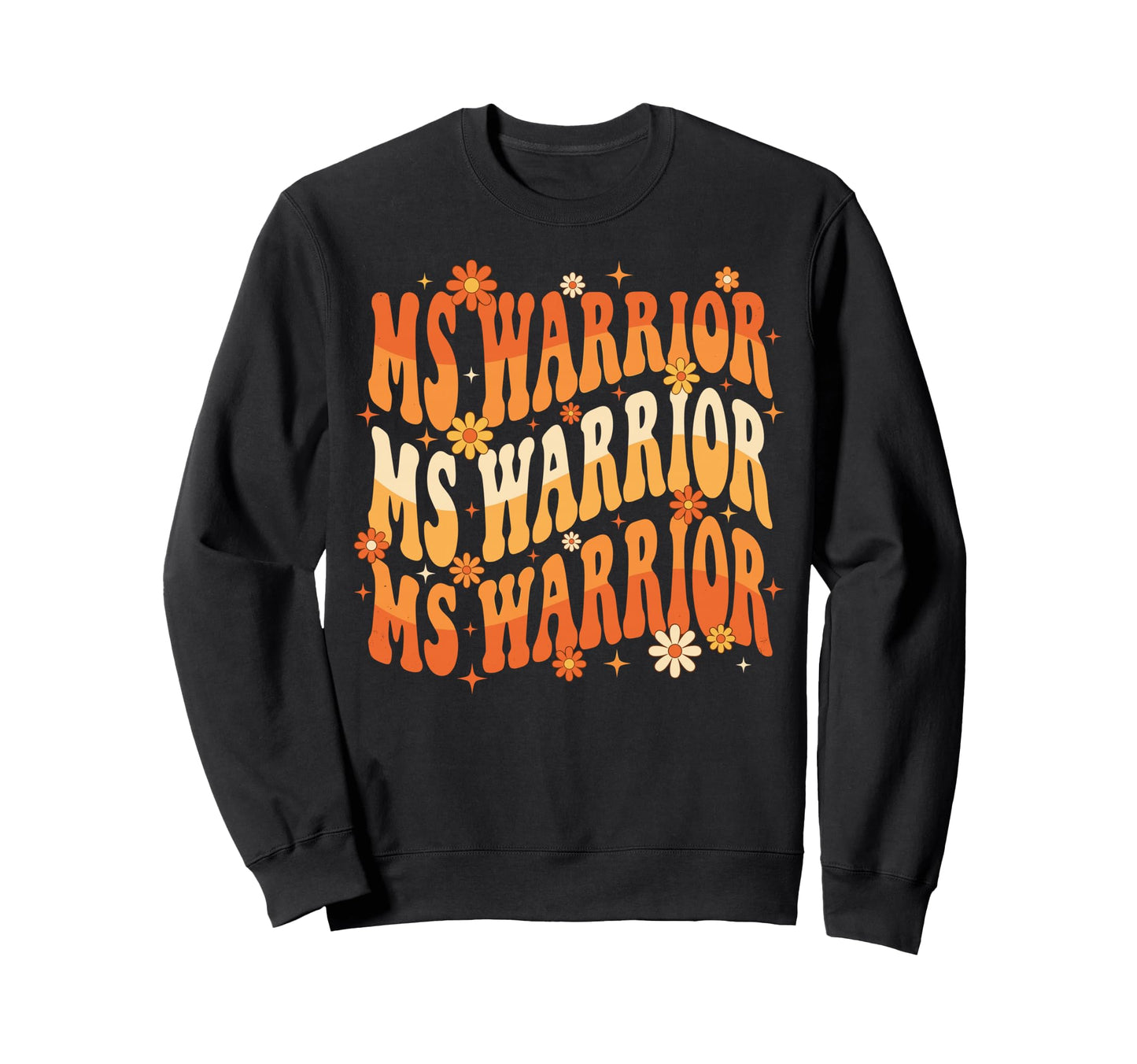 Wavy Ms Warrior Multiple Sclerosis Sweatshirt - Novelty Apparel Unisex - T-Shirt, Sweatshirt, Hoodie