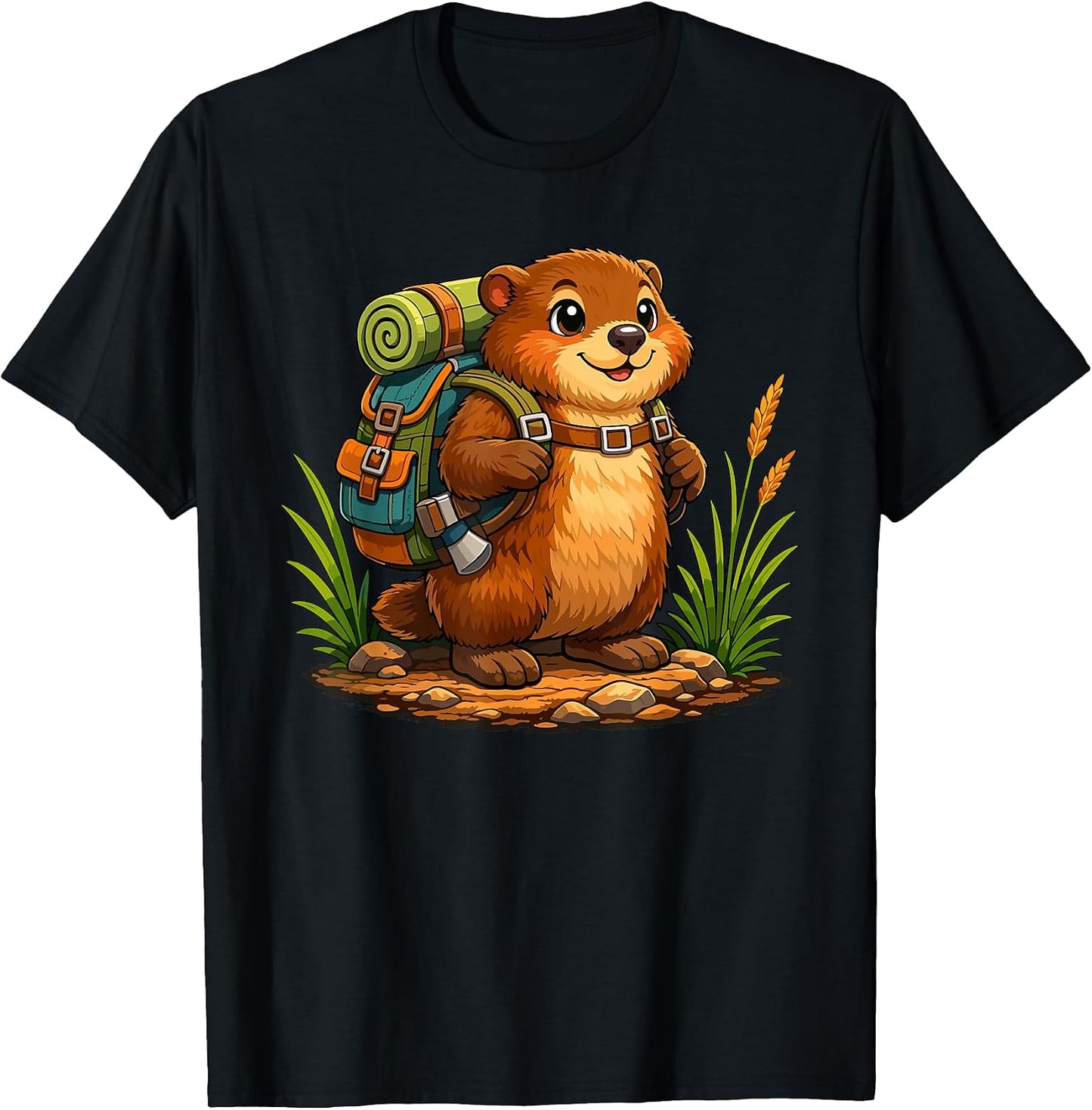 Groundhog Hiker Trekking Hike Merch. - Adult & Kids T-Shirts, Sweatshirts & Hoodies apparel design preview 1
