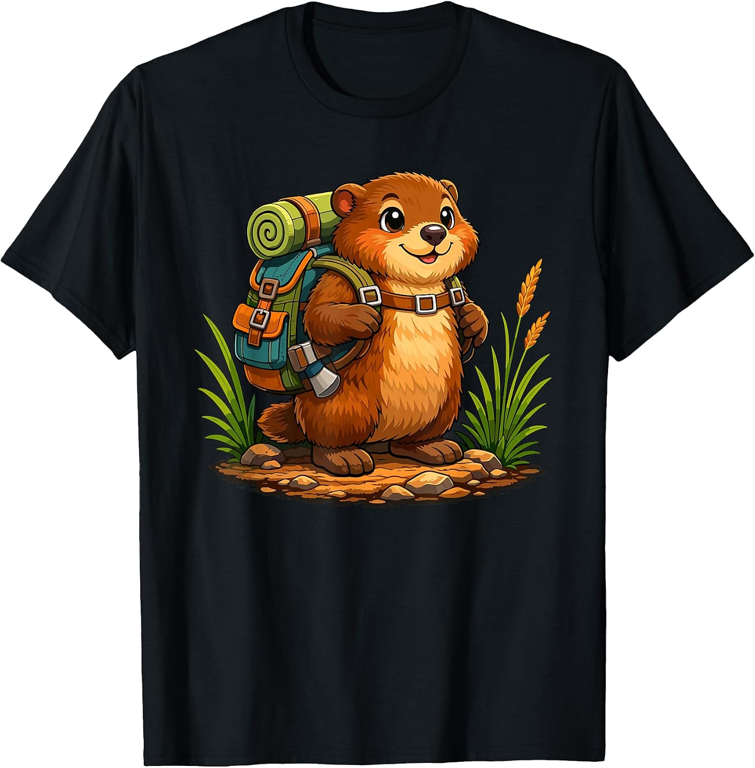 Groundhog Hiker Trekking Hike Merch. - Adult & Kids T-Shirts, Sweatshirts & Hoodies apparel design preview 1