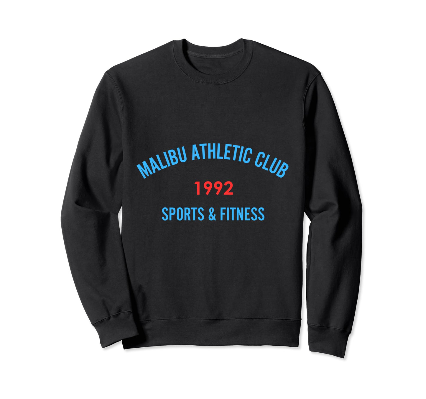 Preppy Malibu Athletic Club Varsity Los Sweatshirt - Graphic Print Unisex - T-Shirt, Sweatshirt, Hoodie