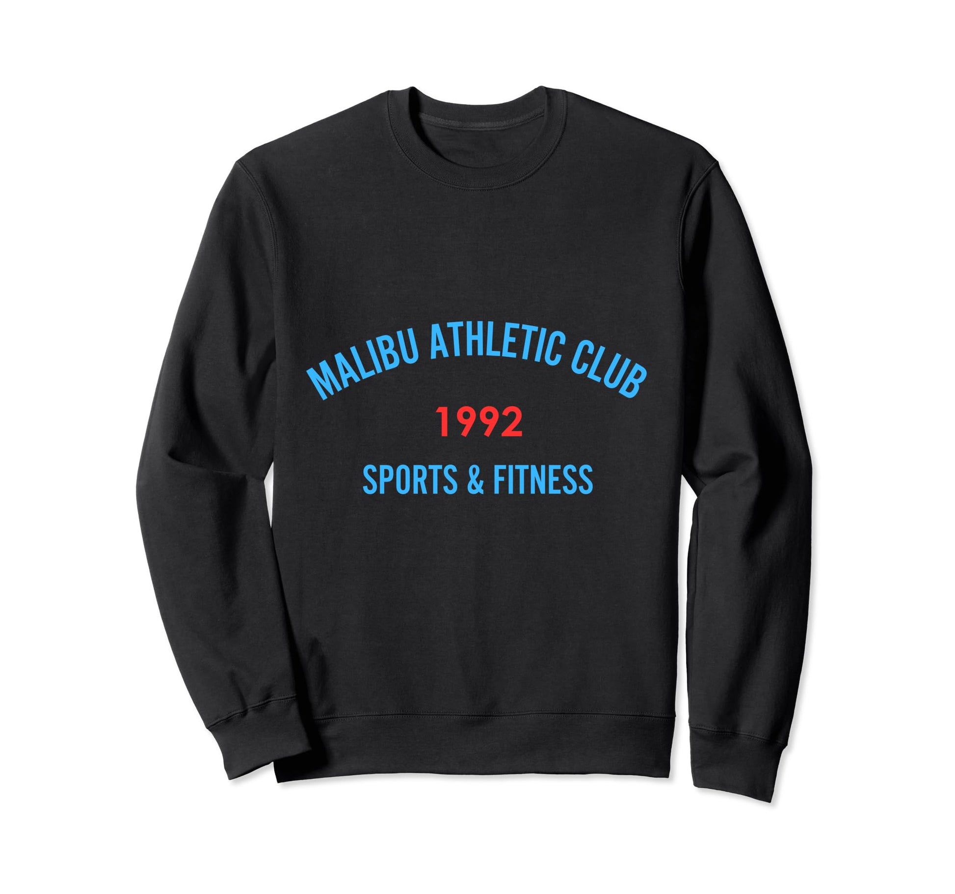 Preppy Malibu Athletic Club Varsity Los Sweatshirt - Graphic Print Unisex - T-Shirt, Sweatshirt, Hoodie