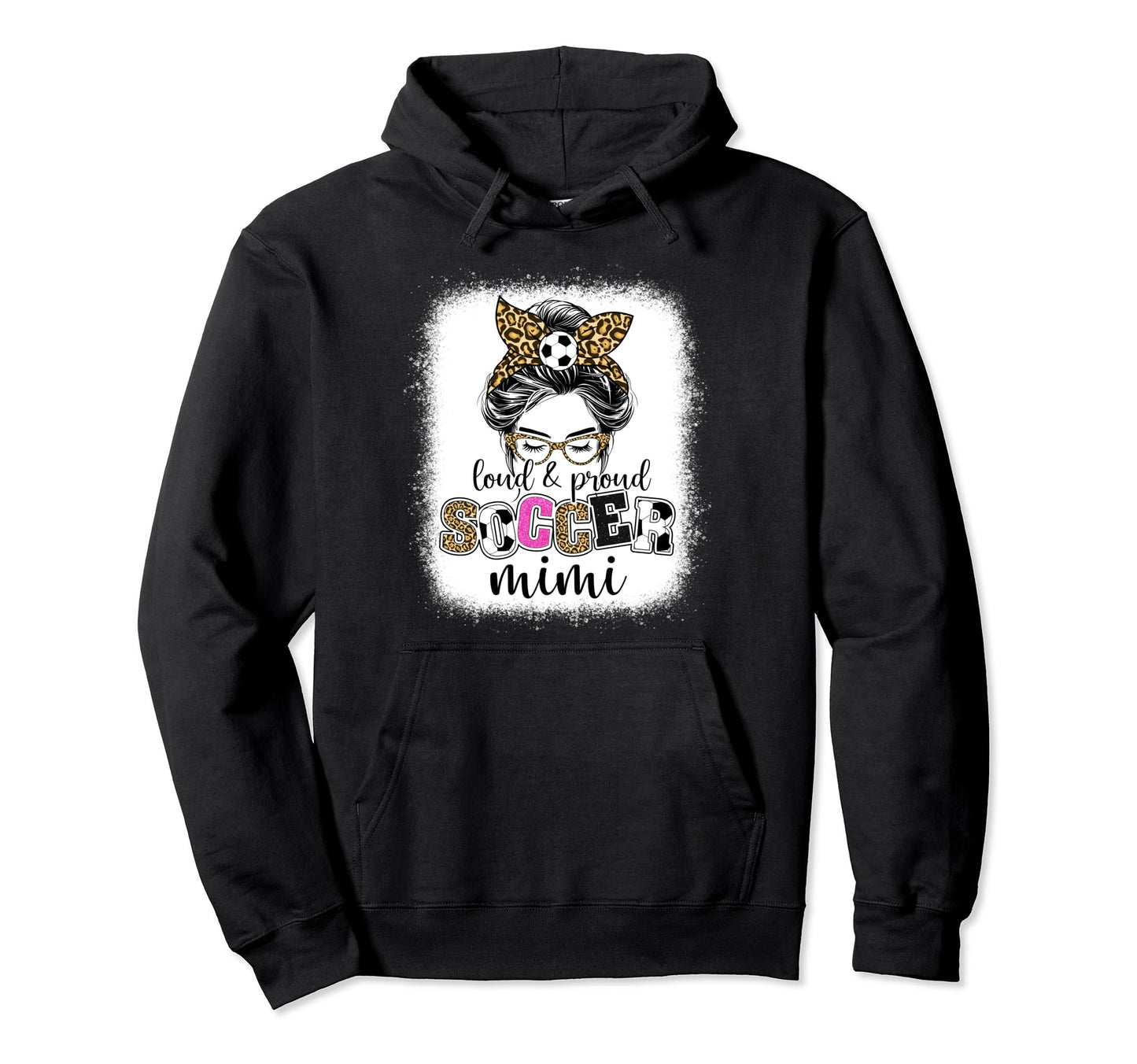Proud And Loud Baseball Mimi Messy Bun Hoodie - Minimalist Print Men Women - T-Shirt, Sweatshirt, Hoodie