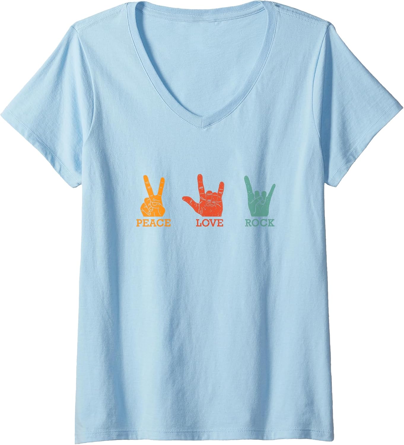 Womens Classic Peace Love Rock Vintage Concert Band - Adult & Kids T-Shirts, Sweatshirts & Hoodies apparel design preview 1