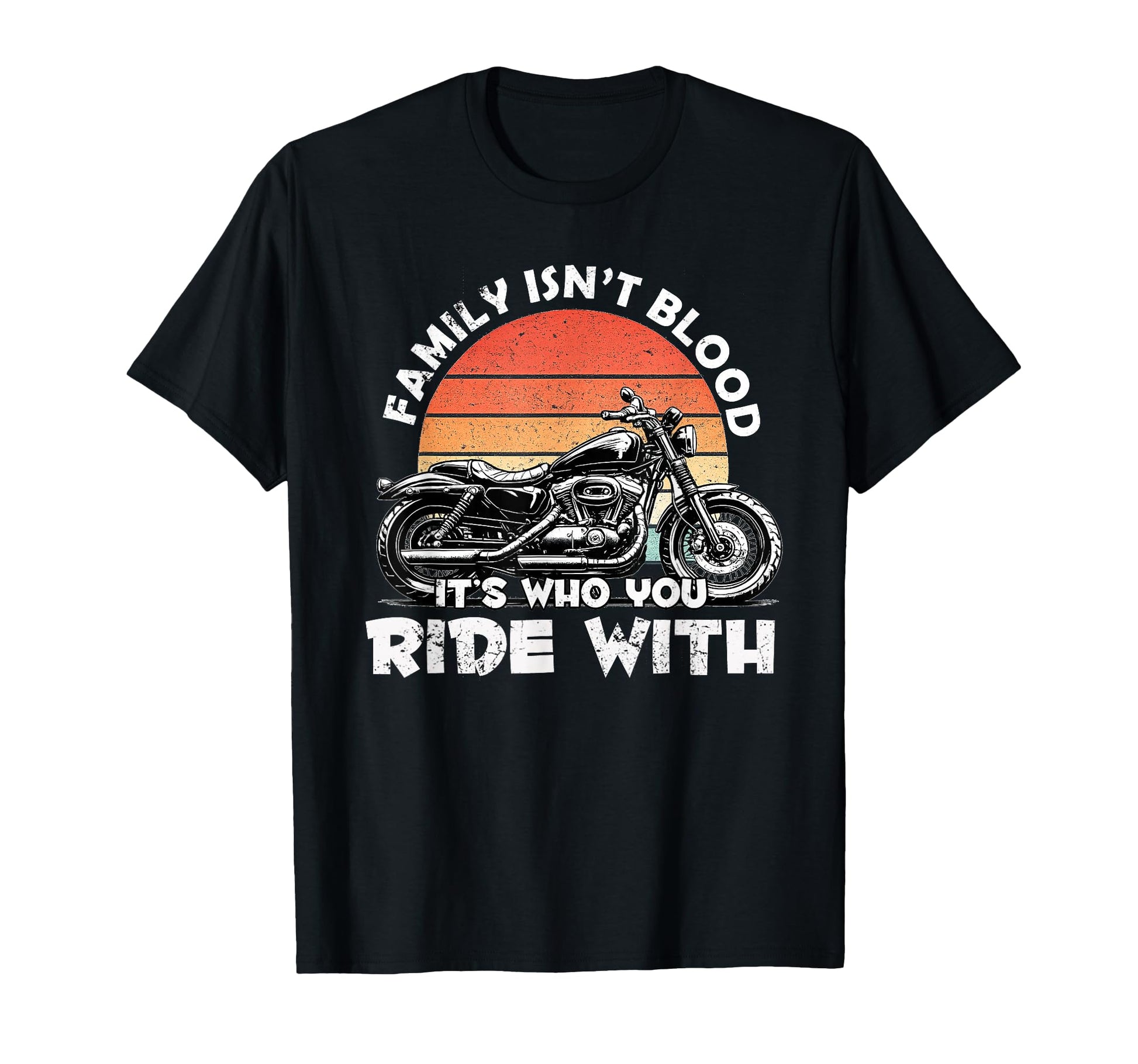 Biker Family Ride Motorcycle Sunset T-Shirt - Aesthetic Graphic Unisex - T-Shirt, Sweatshirt, Hoodie