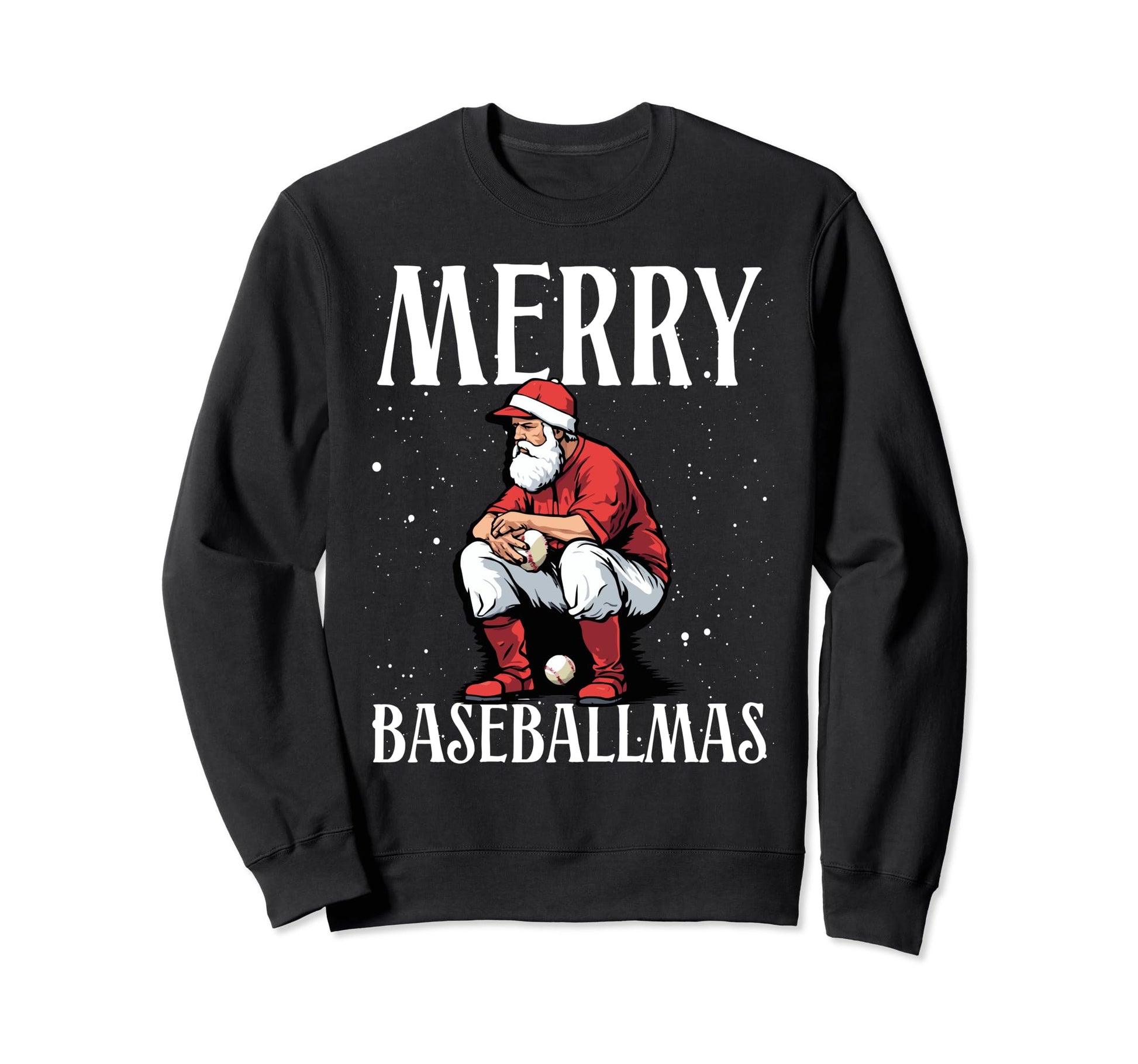 Baseball Merry Santa Claus Pitcher Sweatshirt - Streetwear Style Men Women - T-Shirt, Sweatshirt, Hoodie