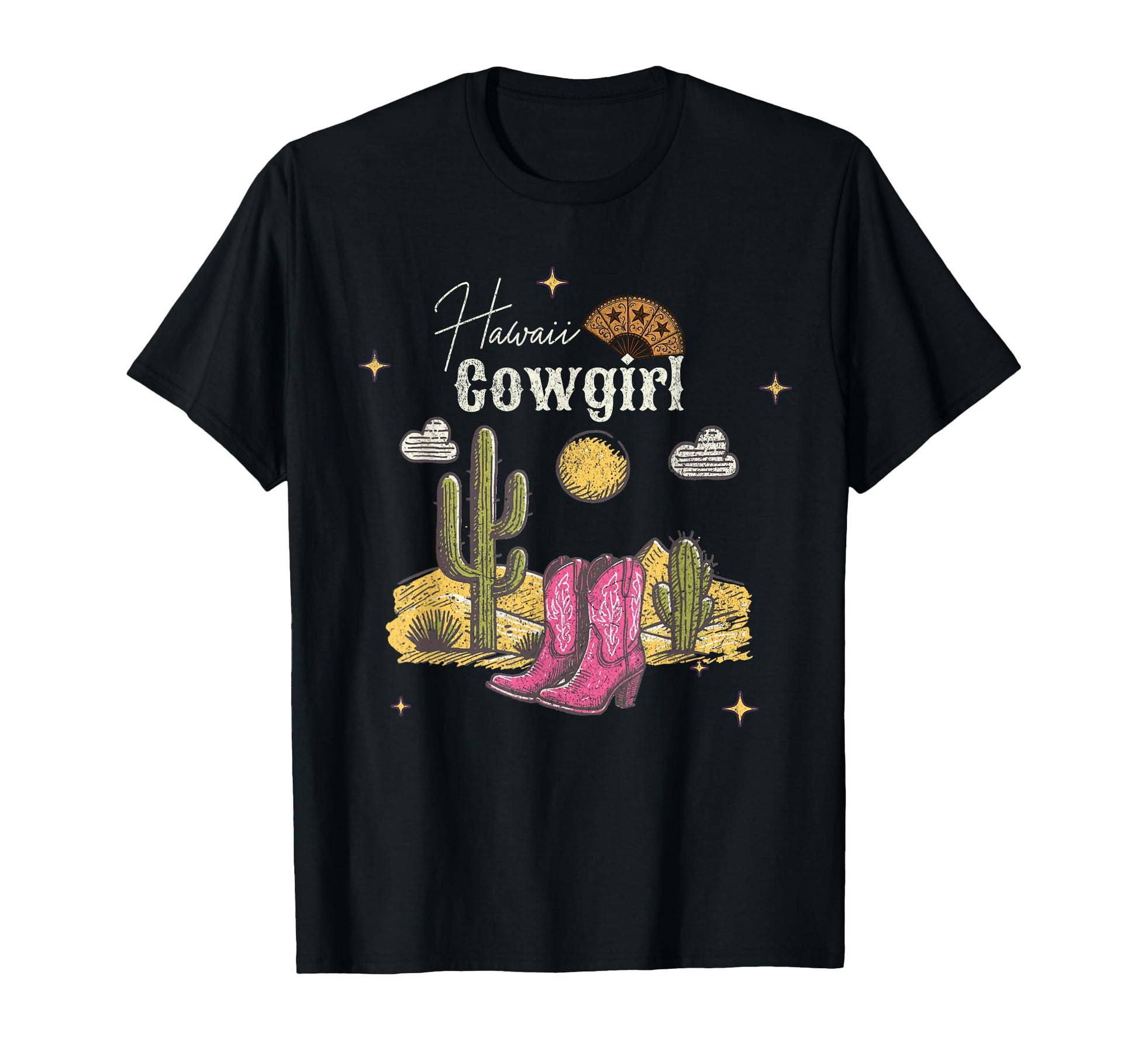 Hawaii Hi Cowgirl Cowboy Fan Boots T-Shirt - Streetwear Style Unisex - T-Shirt, Sweatshirt, Hoodie