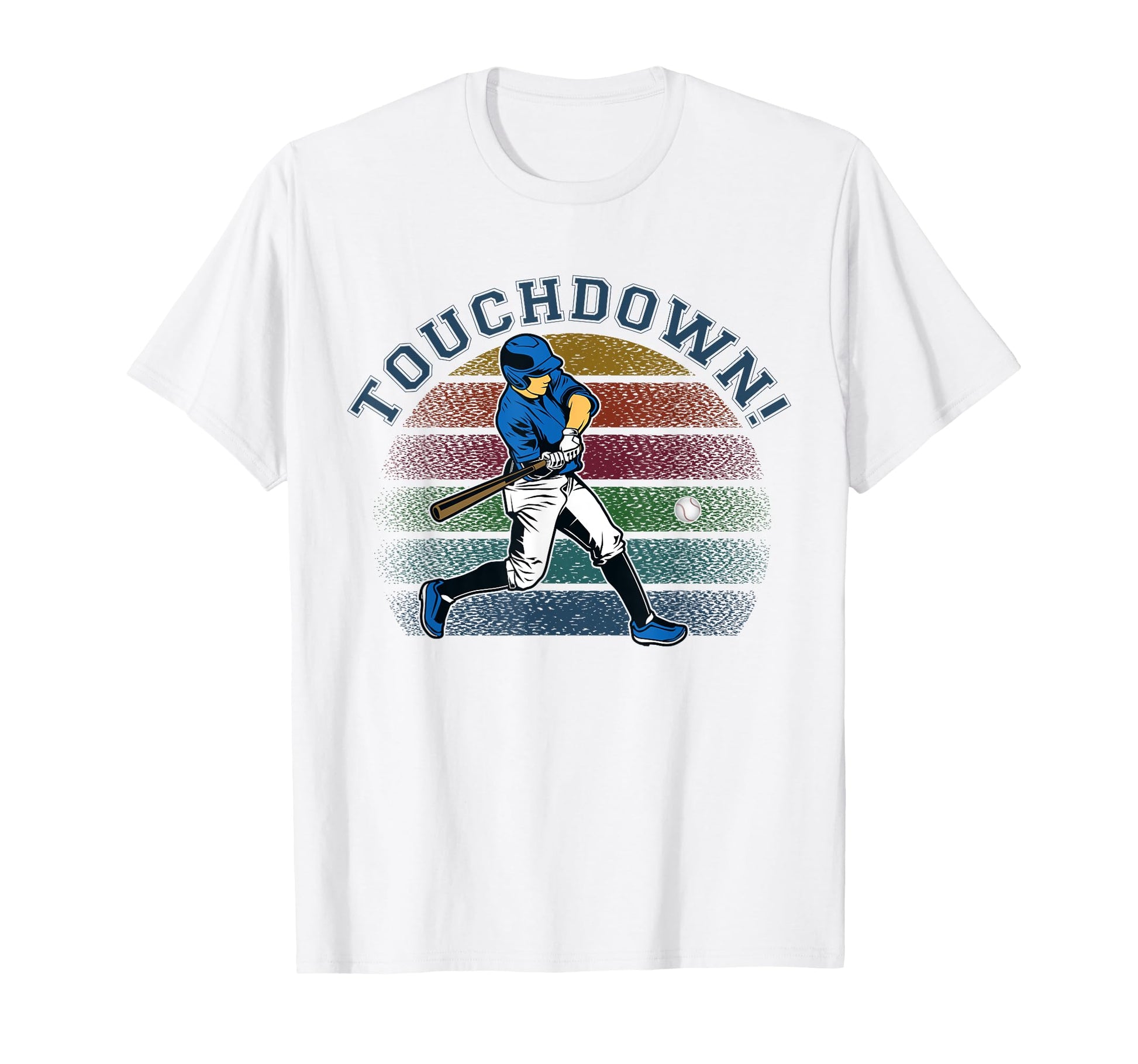 Touchdown Home Run Sports Baseball T-Shirt - Fun Novelty Design for Adults - T-Shirt, Sweatshirt, Hoodie