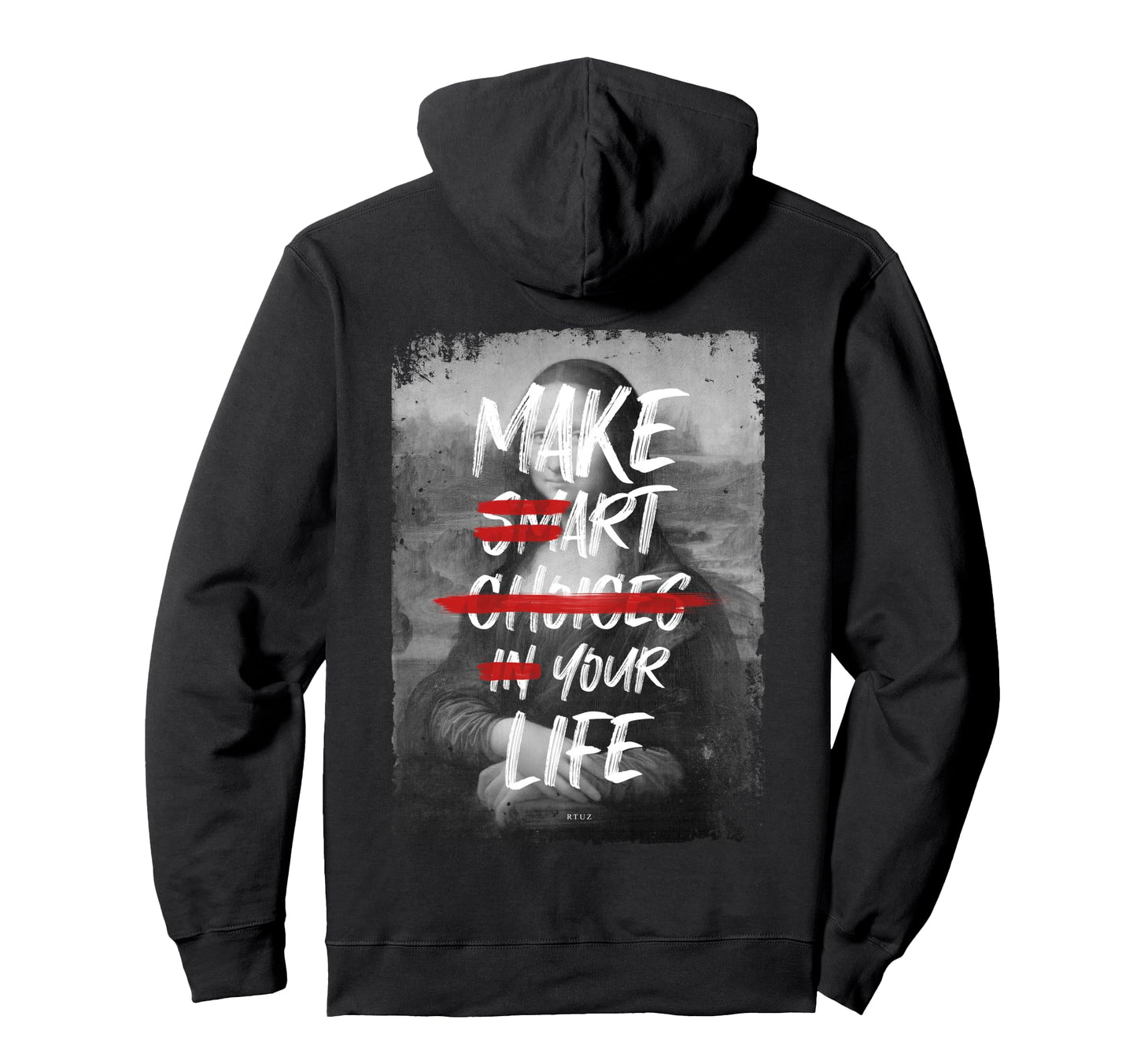 Mona Lisa Art Y2K Back Streetwear Hoodie - Novelty Apparel Men Women - T-Shirt, Sweatshirt, Hoodie
