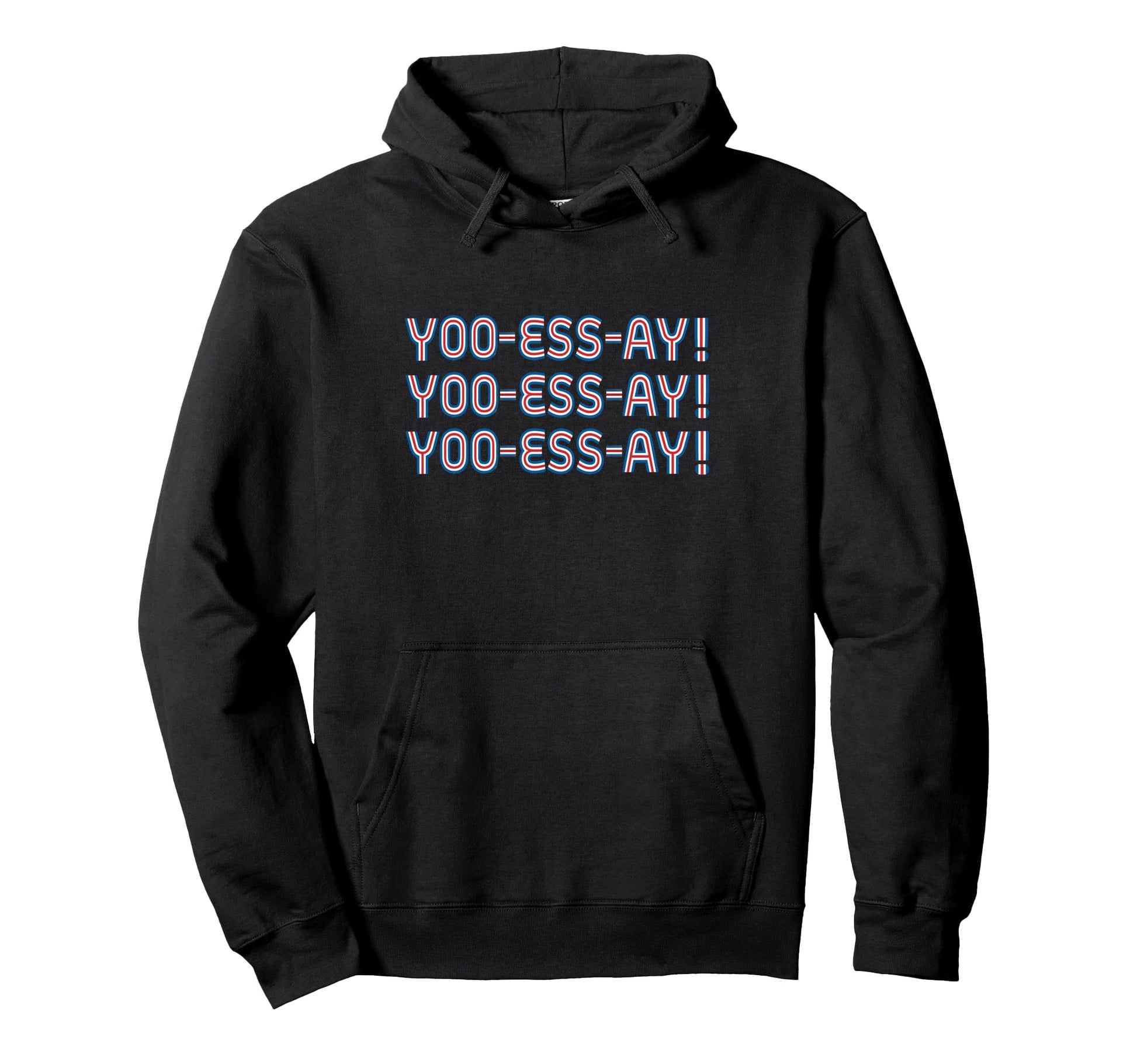 Yoo Ess Ay Funny Repeated Usa Hoodie - Casual Everyday Wear Men Women - T-Shirt, Sweatshirt, Hoodie