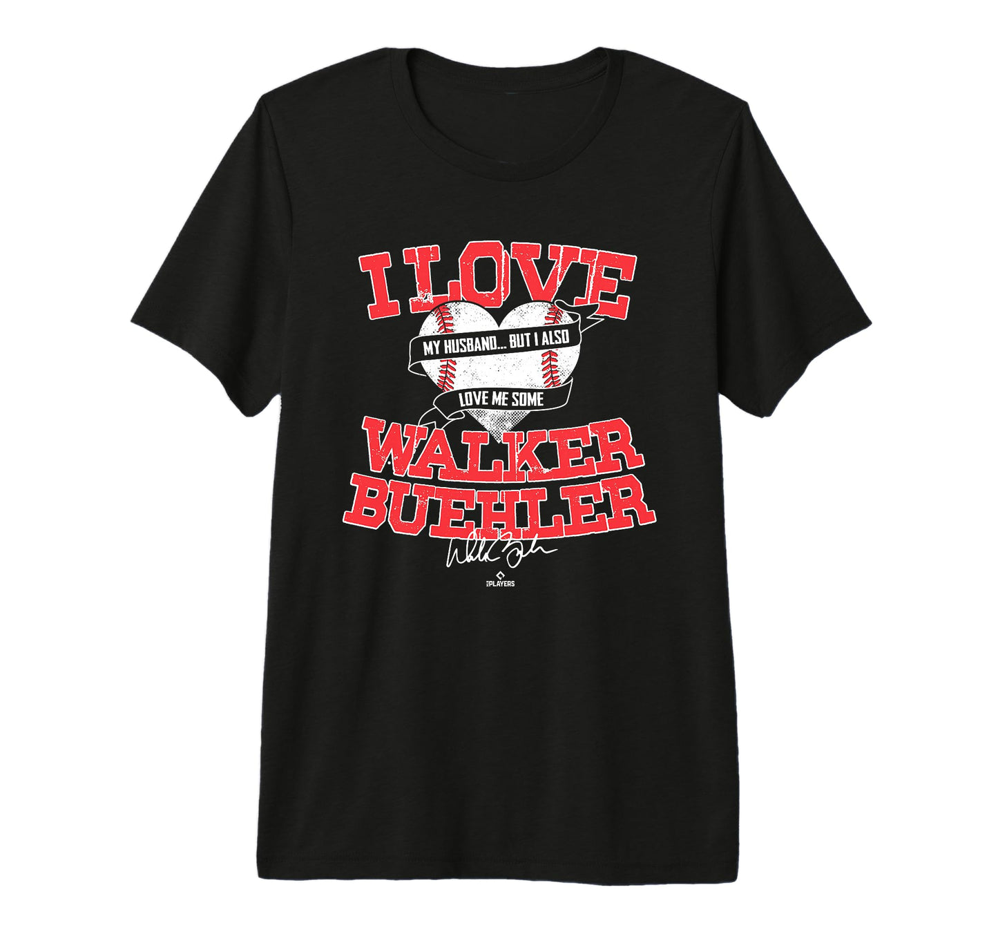 I Love Walker Buehler Tri Blend T-Shirt - Fun Novelty Design for Adults - T-Shirt, Sweatshirt, Hoodie