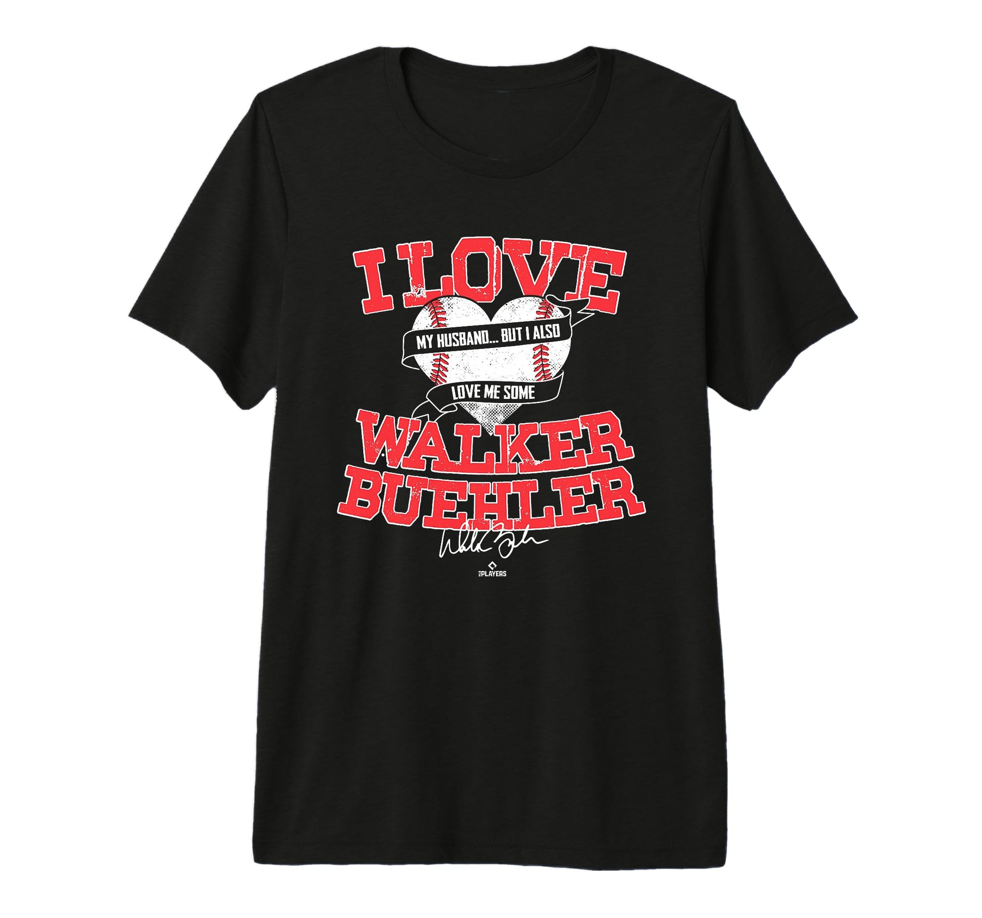 I Love Walker Buehler Tri Blend T-Shirt - Fun Novelty Design for Adults - T-Shirt, Sweatshirt, Hoodie